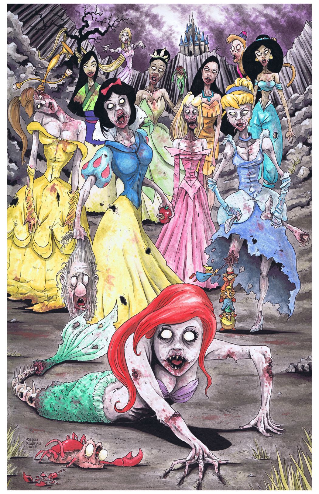 Free download Disney Princess image Princess Zombies XO O HD wallpaper [1050x1623] for your Desktop, Mobile & Tablet. Explore Disney Zombies Wallpaper. Disney Zombies Wallpaper, BO3 Wallpaper Zombies, Flatbush Zombies Wallpaper
