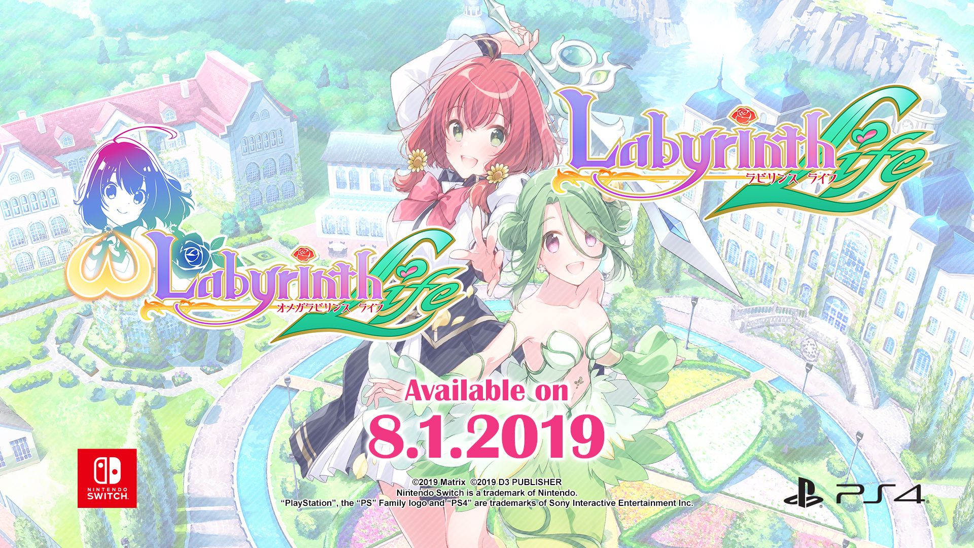 Omega Labyrinth Life Will Release for PS4 and Switch in the West