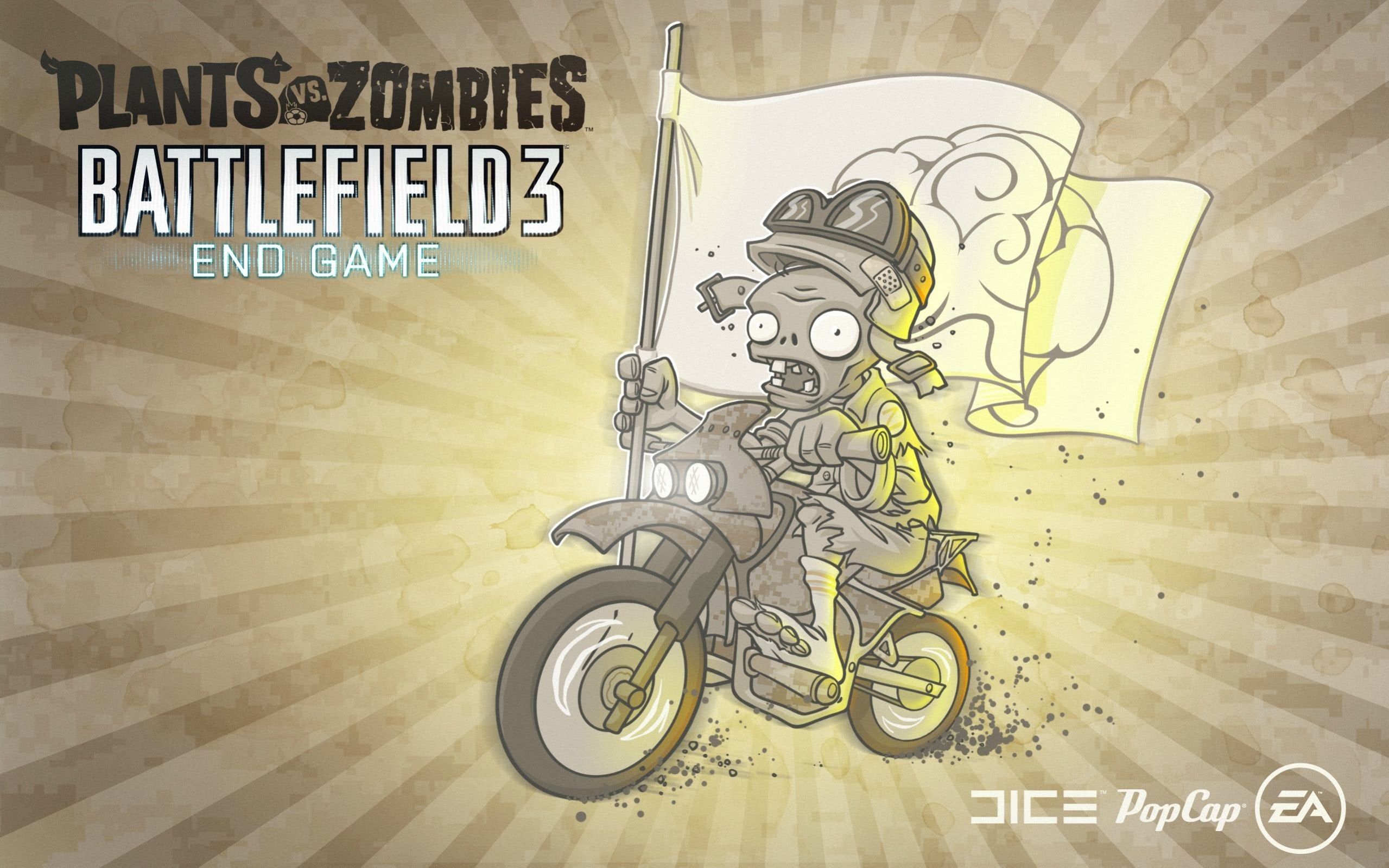Battlefield 3 vs zombies crossover wallpaper
