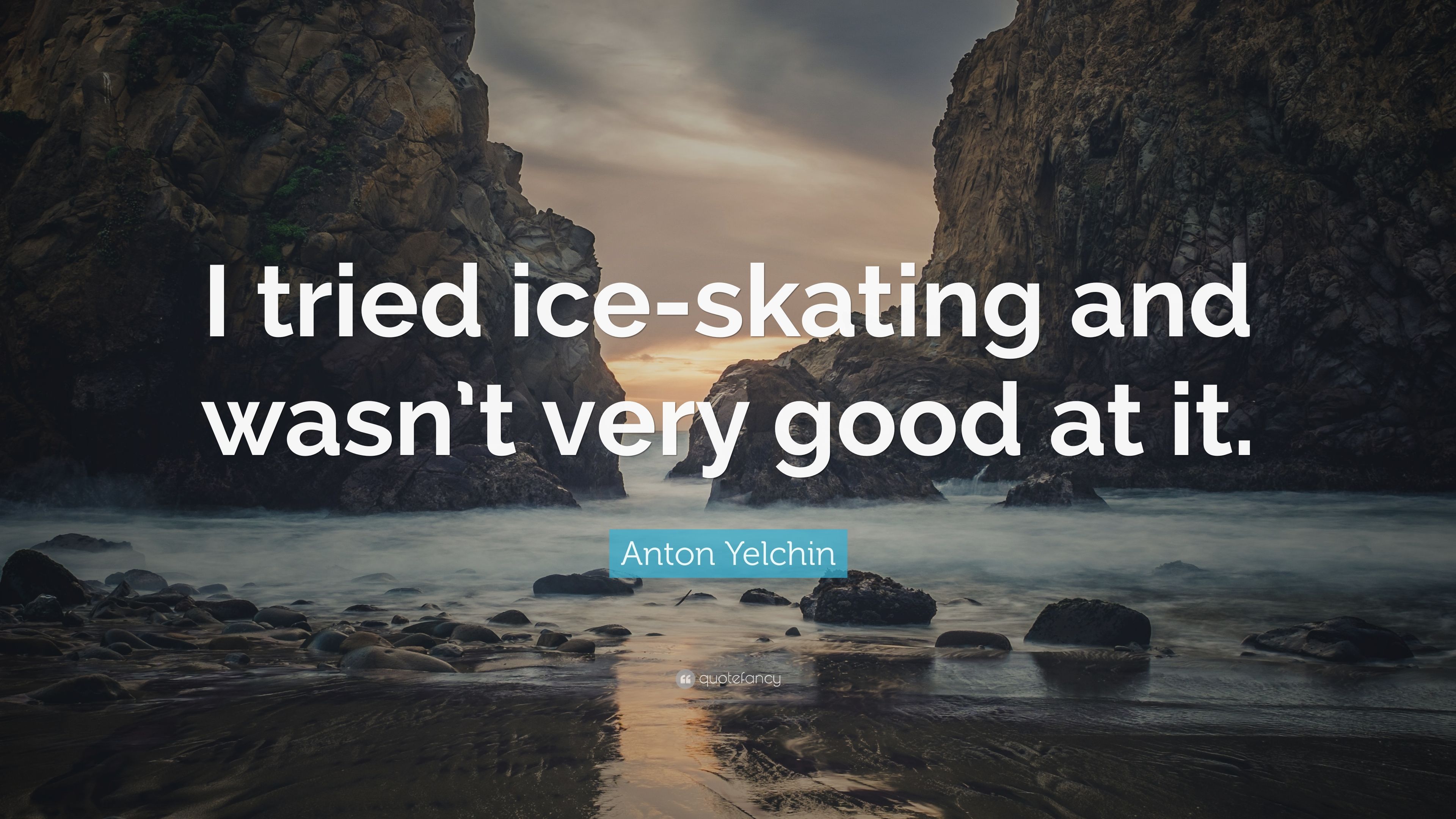 Anton Yelchin Quote: “I Tried Ice Skating And Wasn't Very Good At