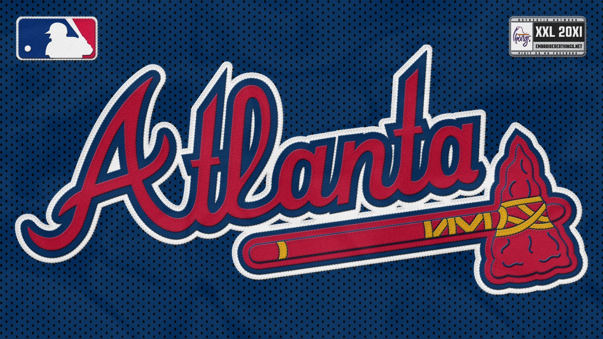MLB Atlanta Braves Team Logo wallpaper HD. Free desktop background