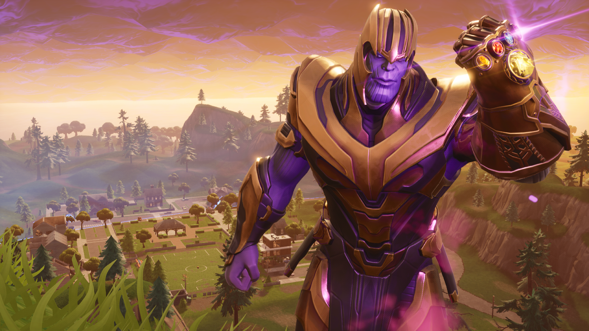 Thanos in Fortnite HD Wallpaper. Background Imagex1080