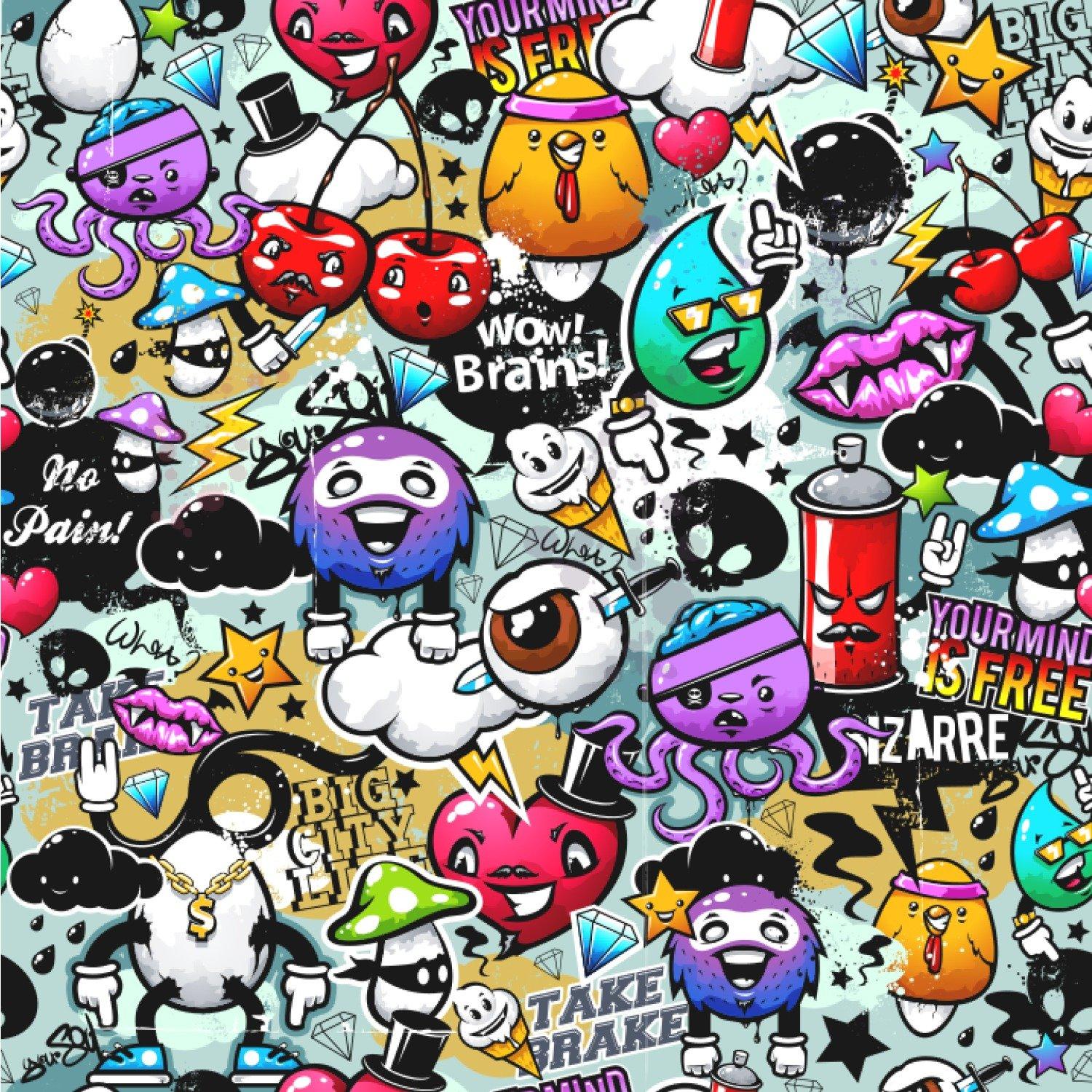 Cartoon Graffiti Wallpaper, Free Stock Wallpaper