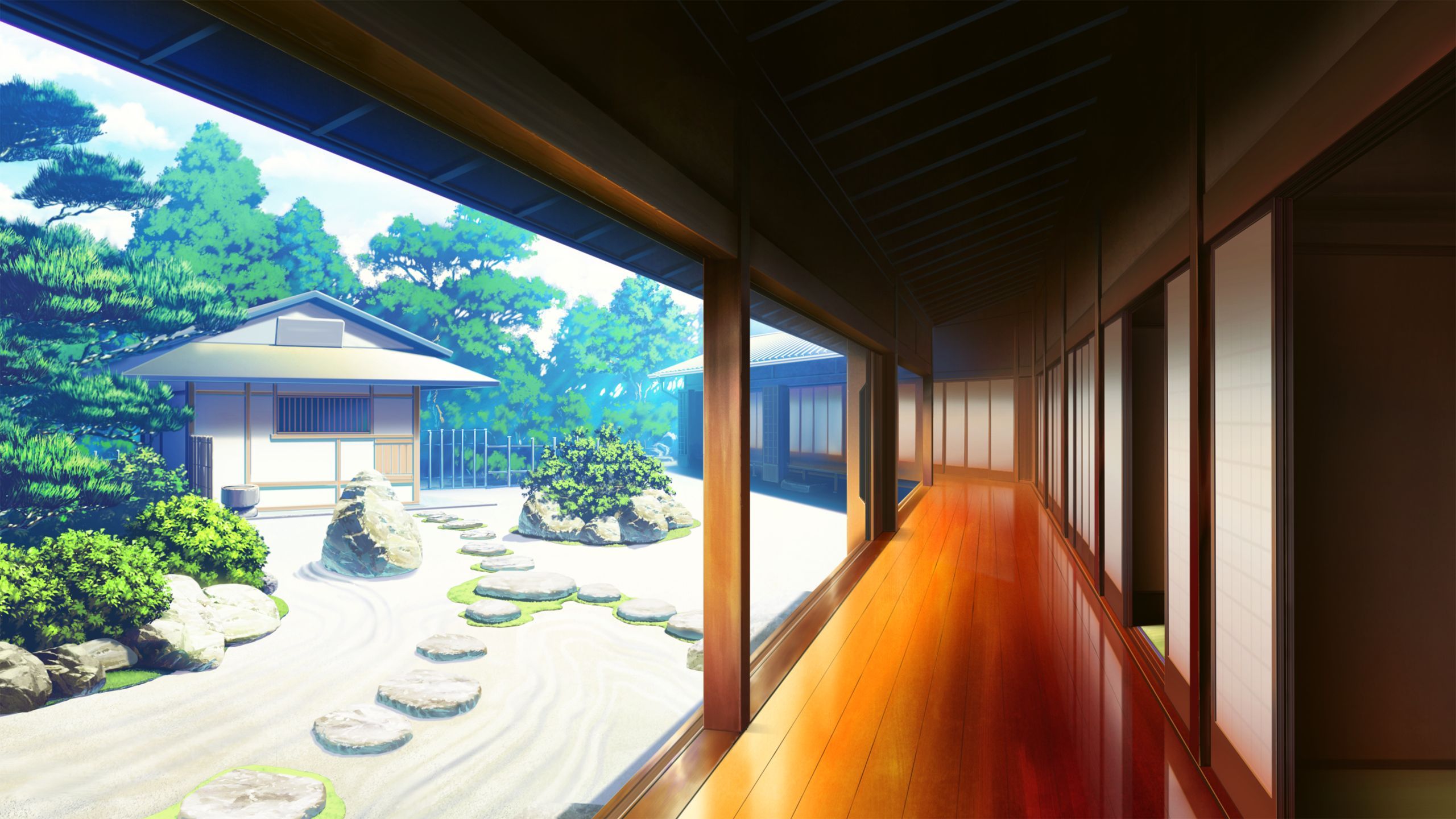 Anime House Wallpaper ~ Fall, Hills, House, Landscape, Autumn