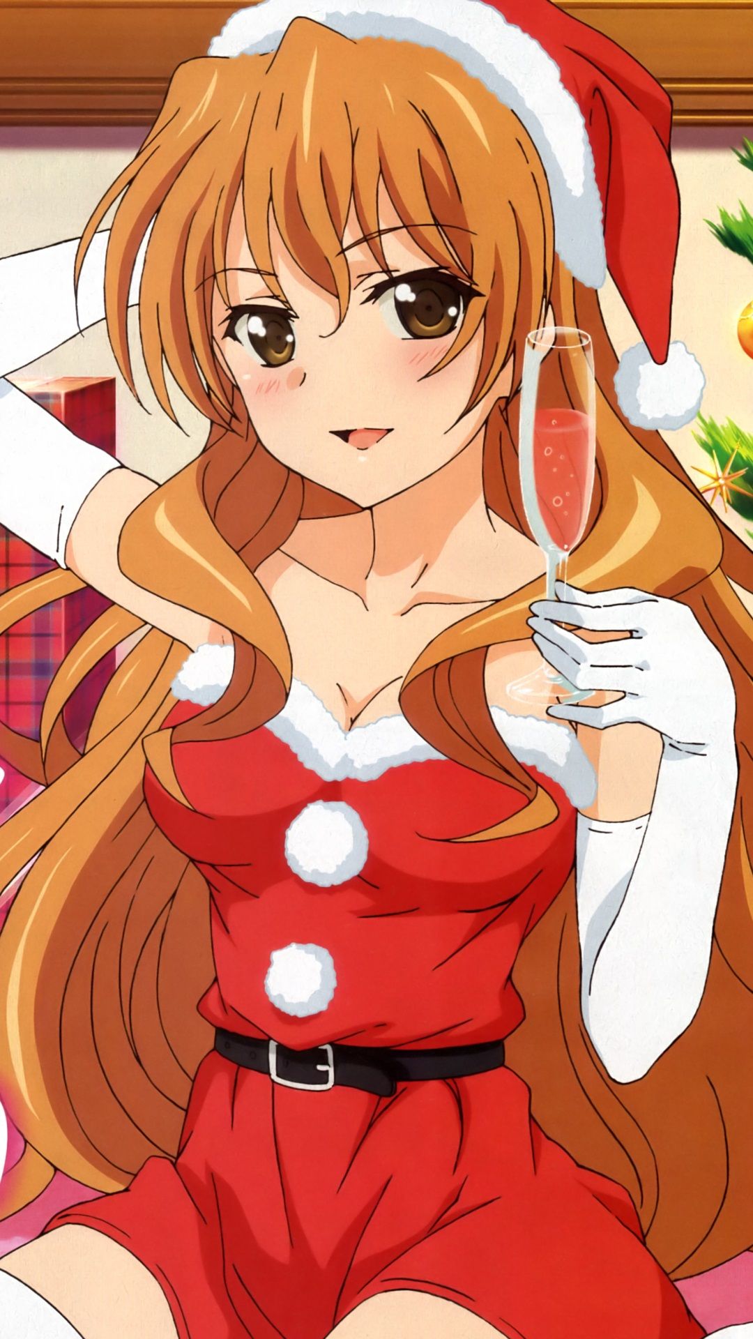 Christmas anime.Golden Time Sony Xperia Z wallpaper.1080×1920