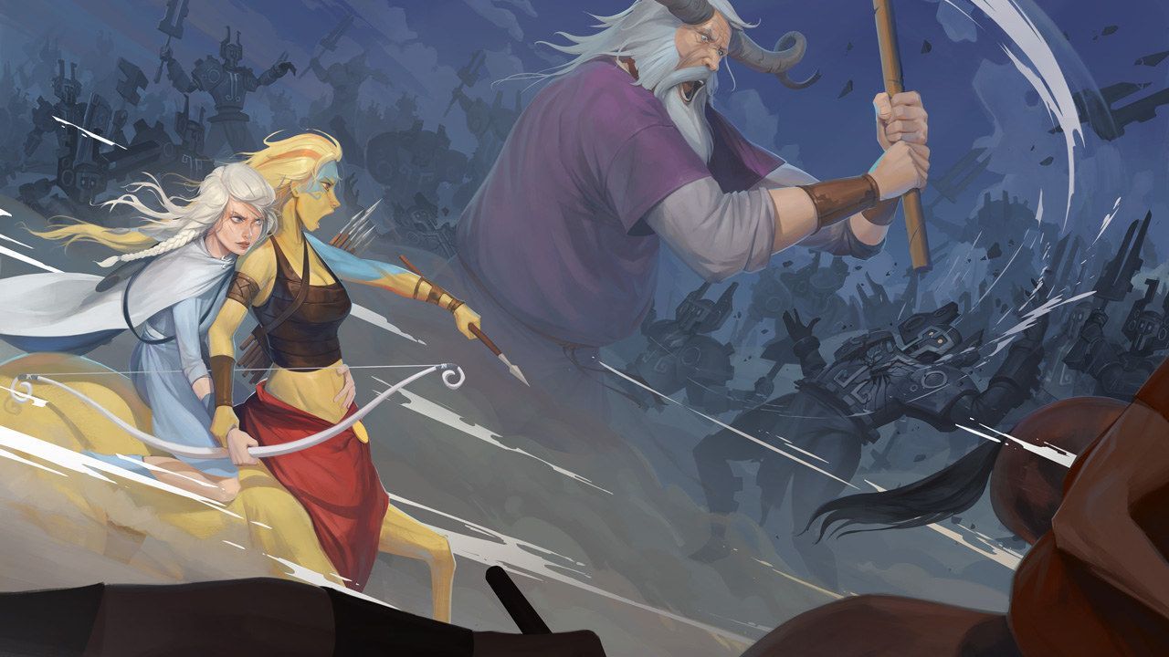 Stoic's Viking RPG Trilogy Ends in Banner Saga Out Today for PS4. Banner saga, Saga art, Art
