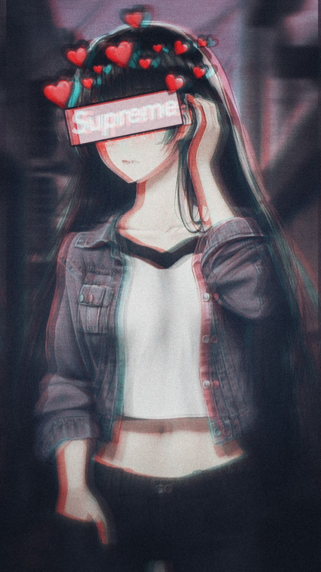 Glitch Anime Girl And Boy Wallpapers - Wallpaper Cave