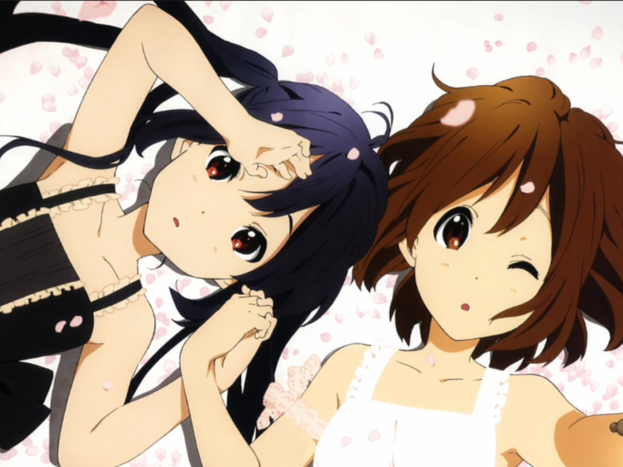 cute anime girls who resemble to me and my best friend Katrina