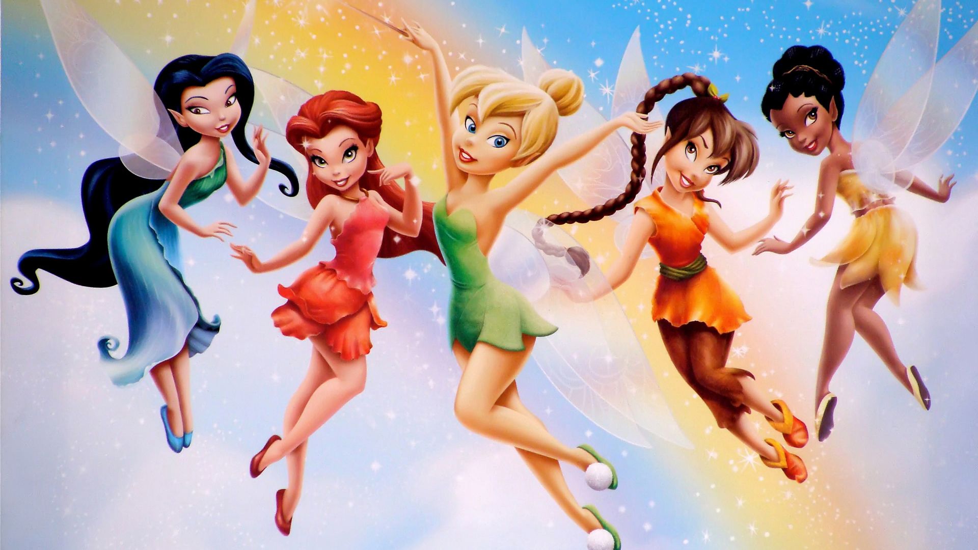 Hd Girls Cartoon Wallpaper Bell's Fairy Friends
