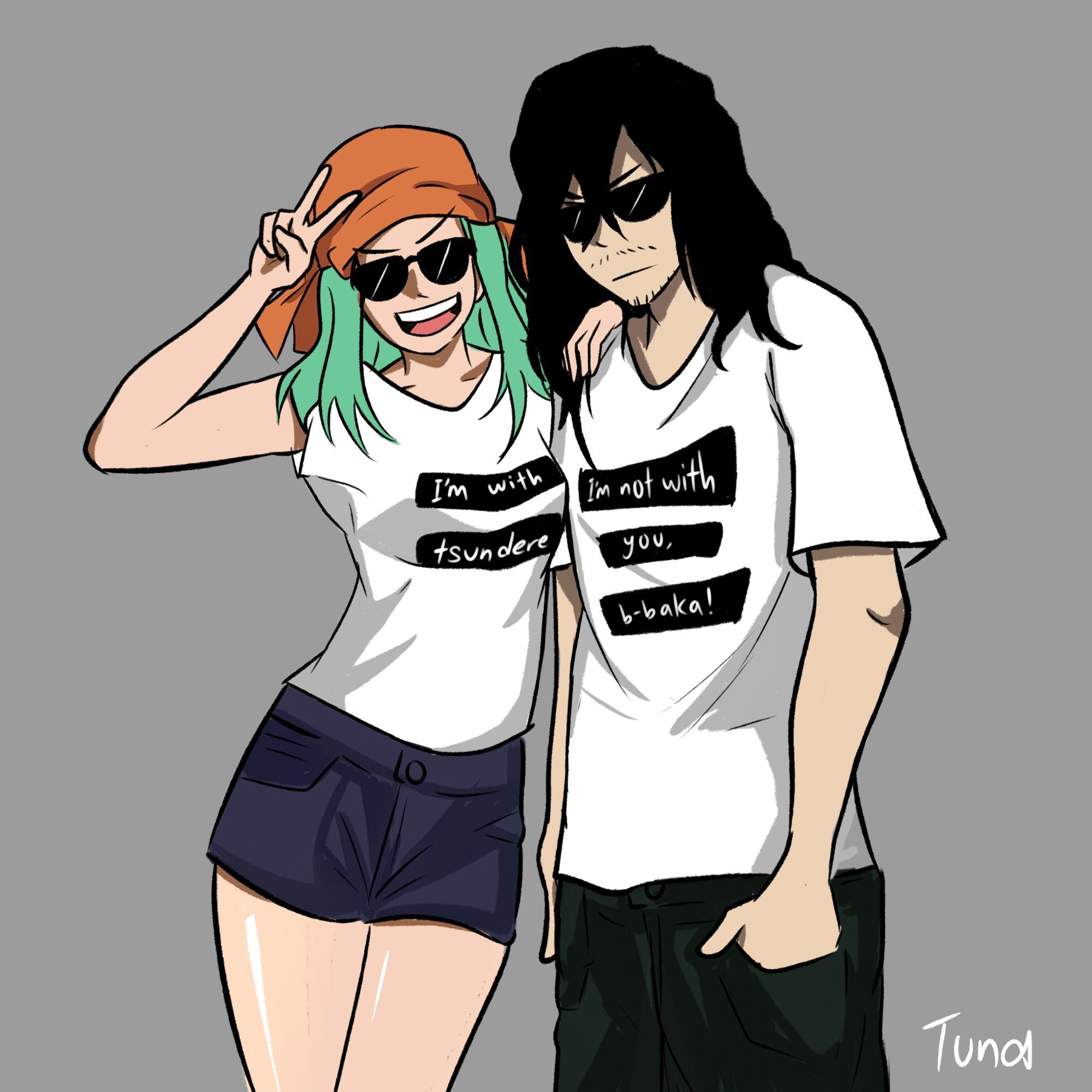 Eraserhead x Ms. Joke with couple shirts I saw somewhere