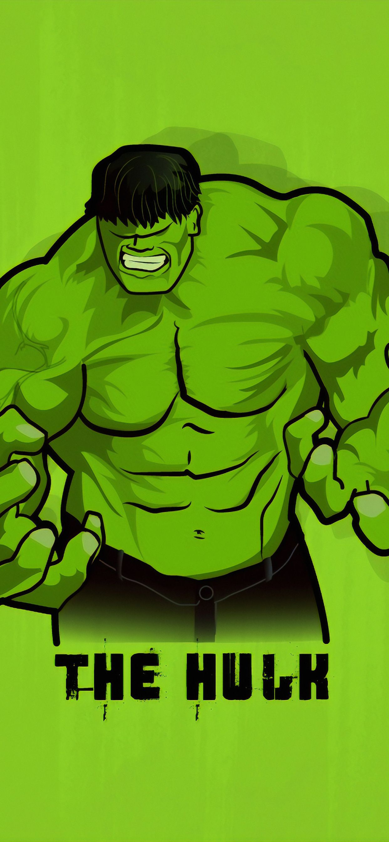 Minimal Hulk iPhone XS MAX Wallpaper, HD Superheroes 4K