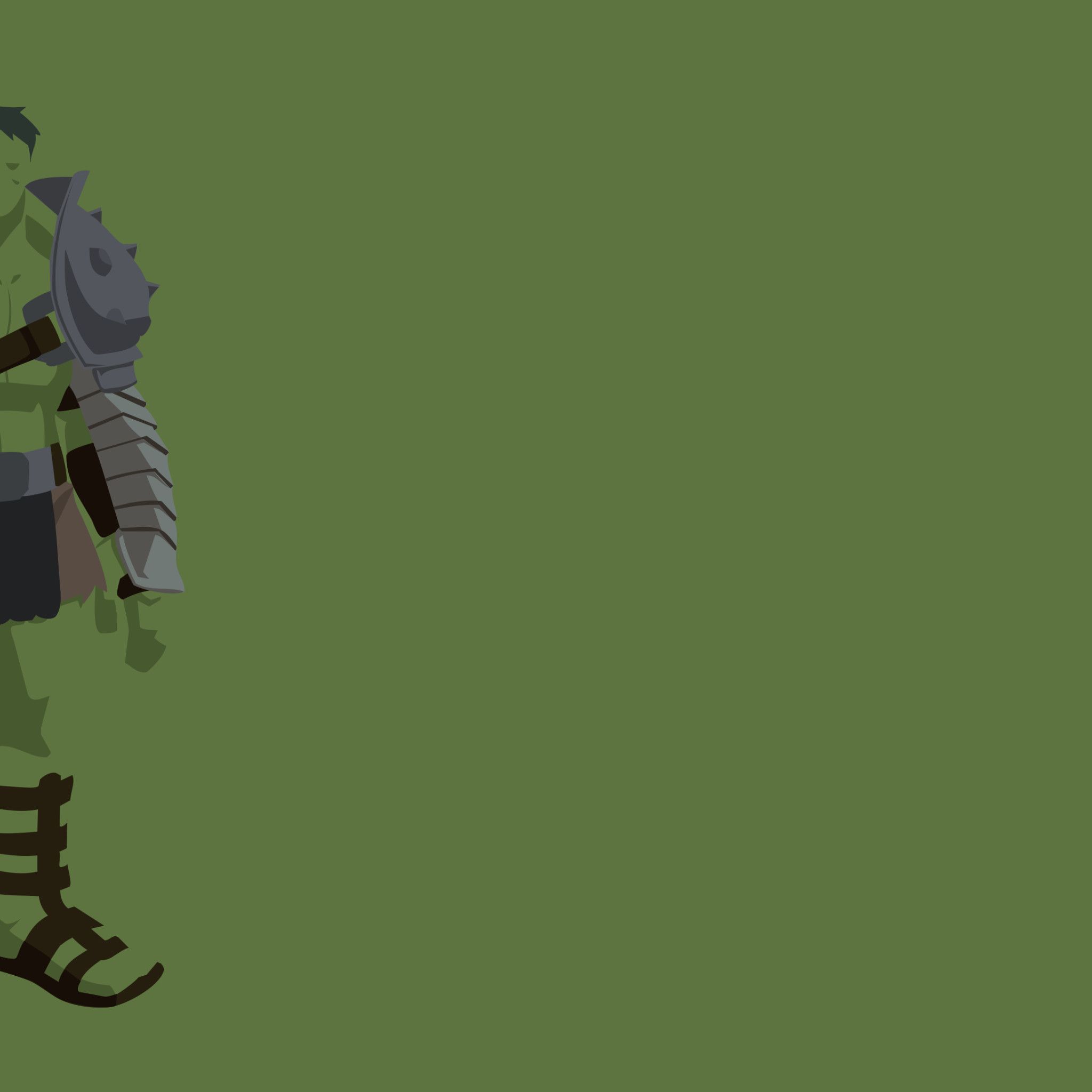 The Incredible Hulk Minimalist iPad Air HD 4k Wallpaper