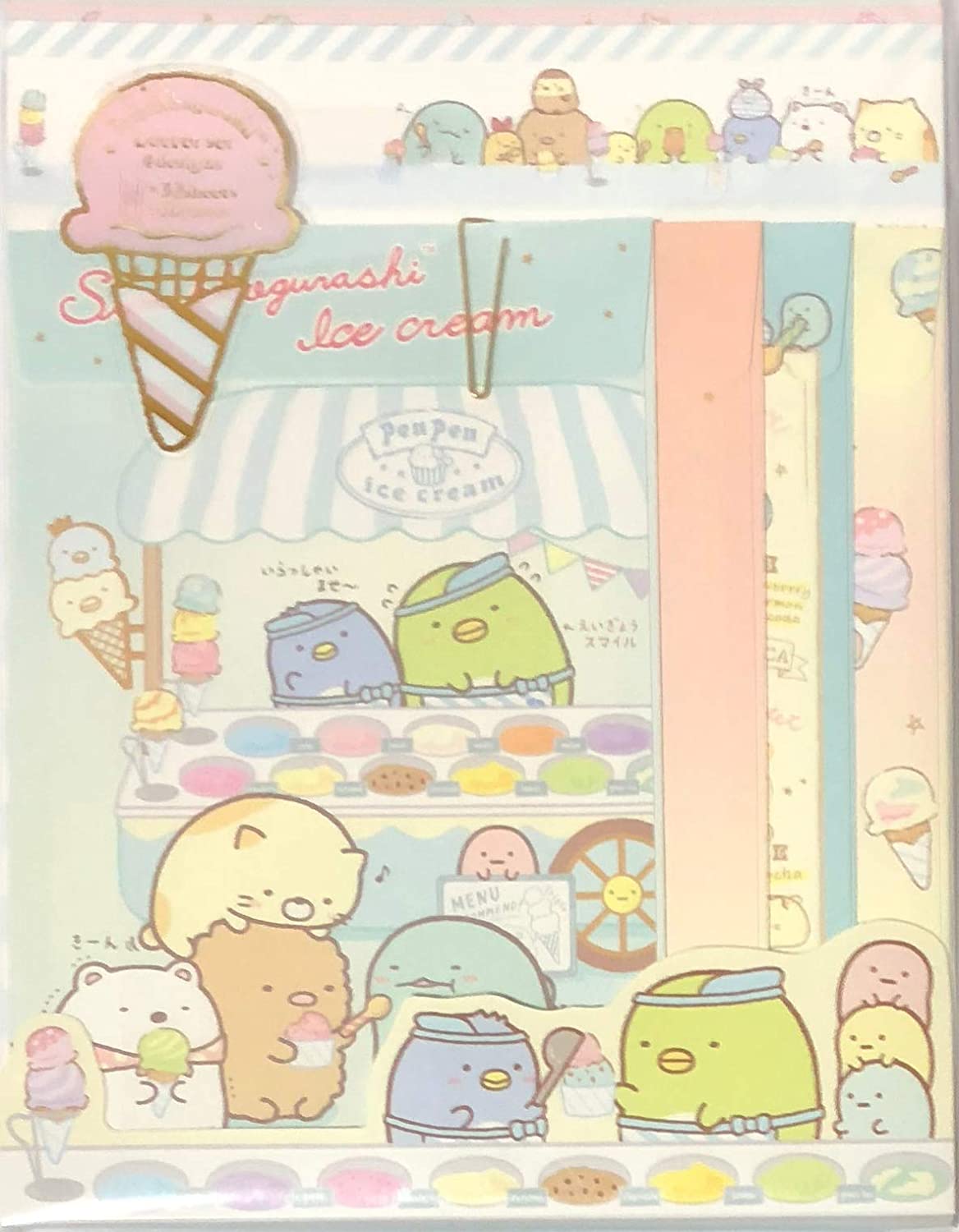 Amazon.com, SAN (SAN X) Sumikko Gurashi Pen Pen Ice Cream Letter