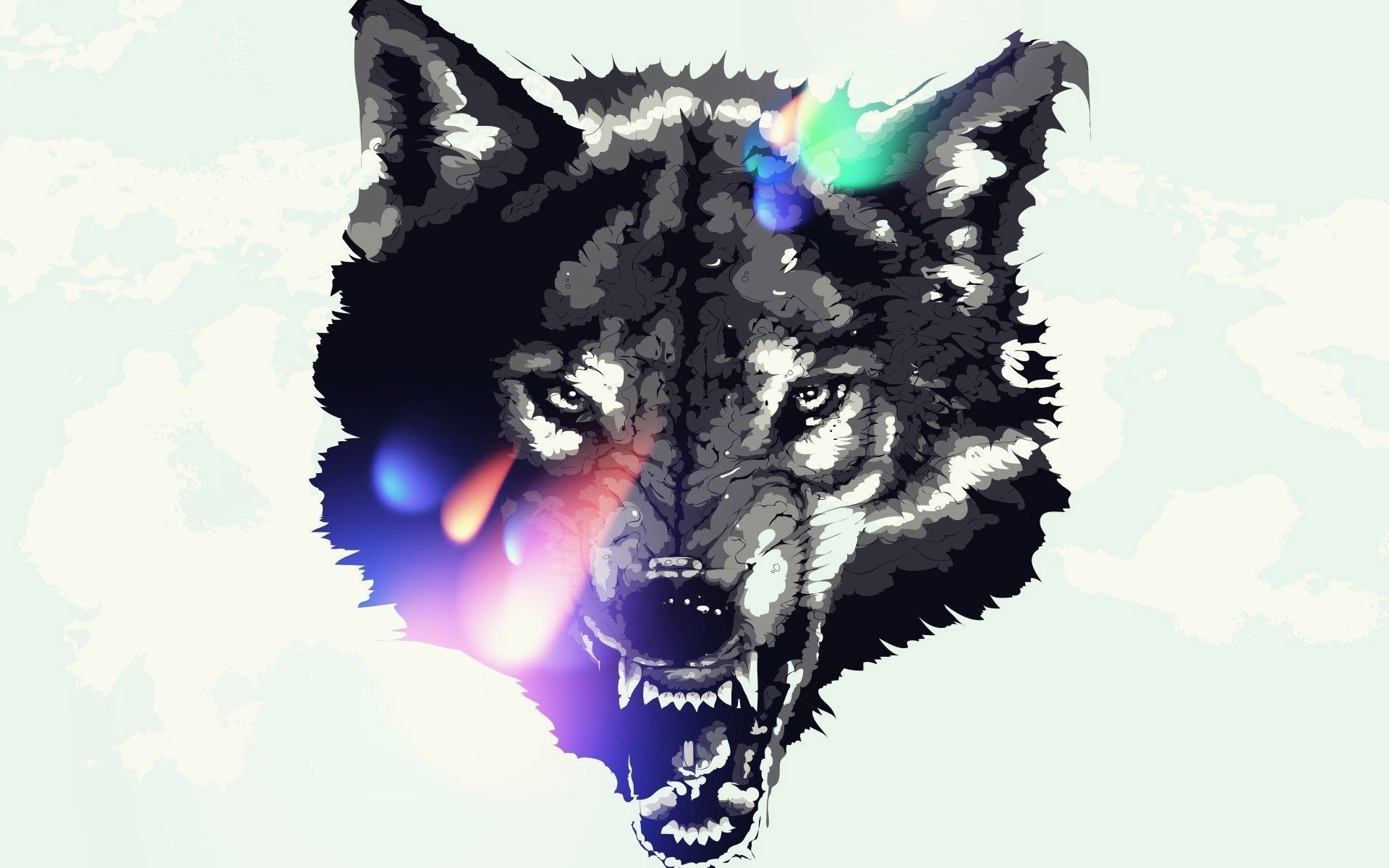 Wolf Drawing Wallpaper
