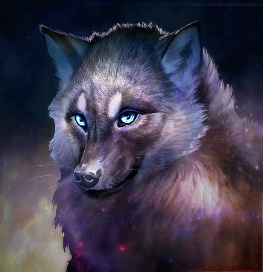 Wolf Drawing by Zakraart. Master of wolfs. ARTWOONZ Digital Art
