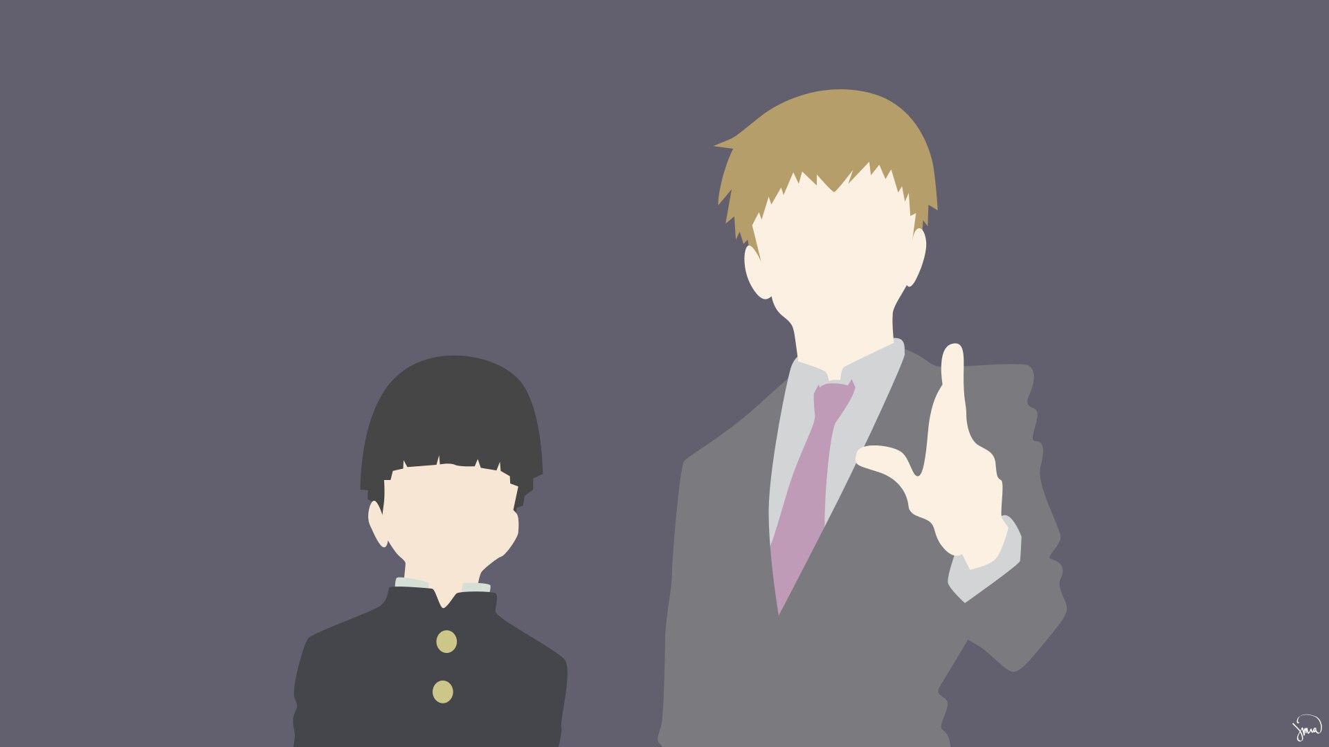 Mob Psycho 100 HD Minimalist Desktop Wallpapers - Wallpaper Cave