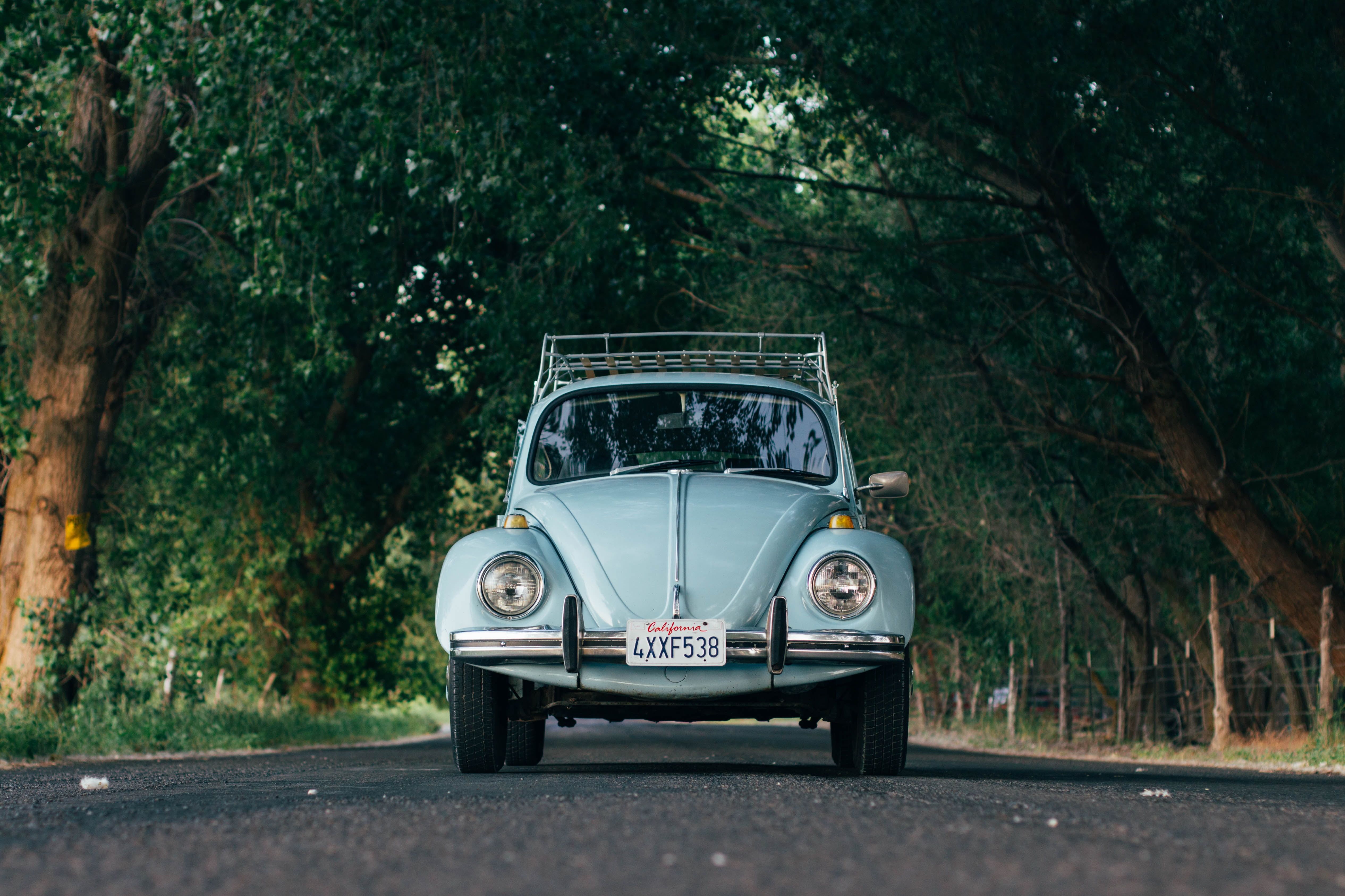 Blue Volkswagen Beetle, Car, Retro, Style HD wallpaper. Wallpaper