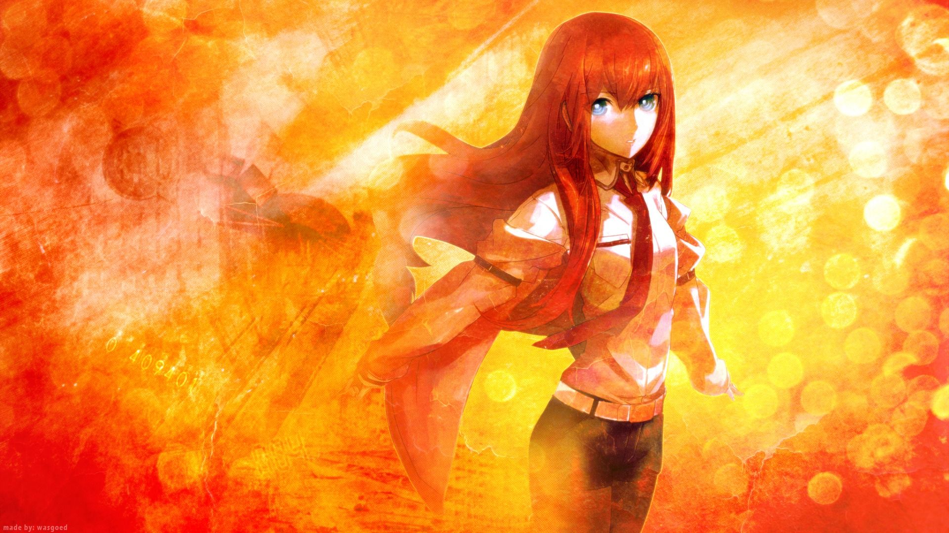 Red Hair Anime Girl Wallpaper