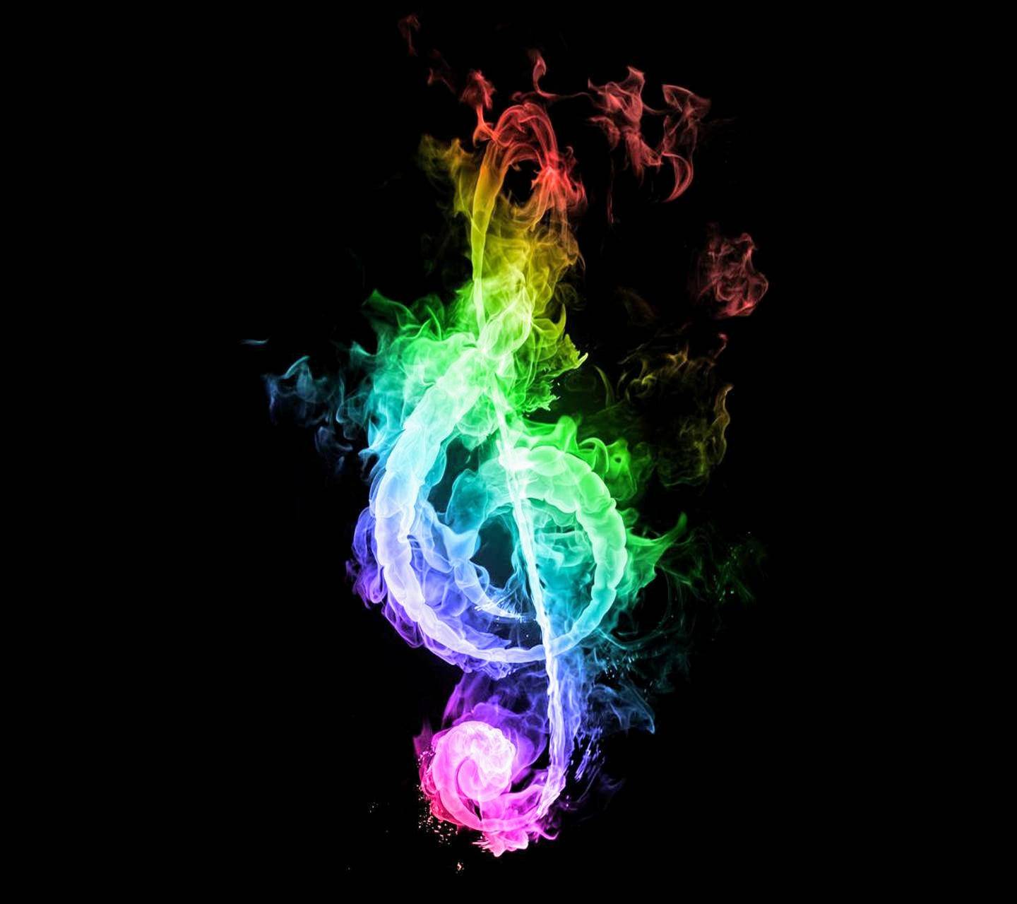 Bright music logo wallpaper