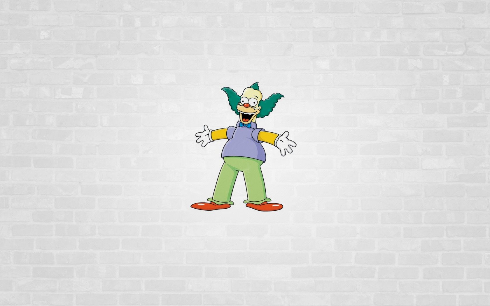 Krusty the Clown Background. Crazy Clown