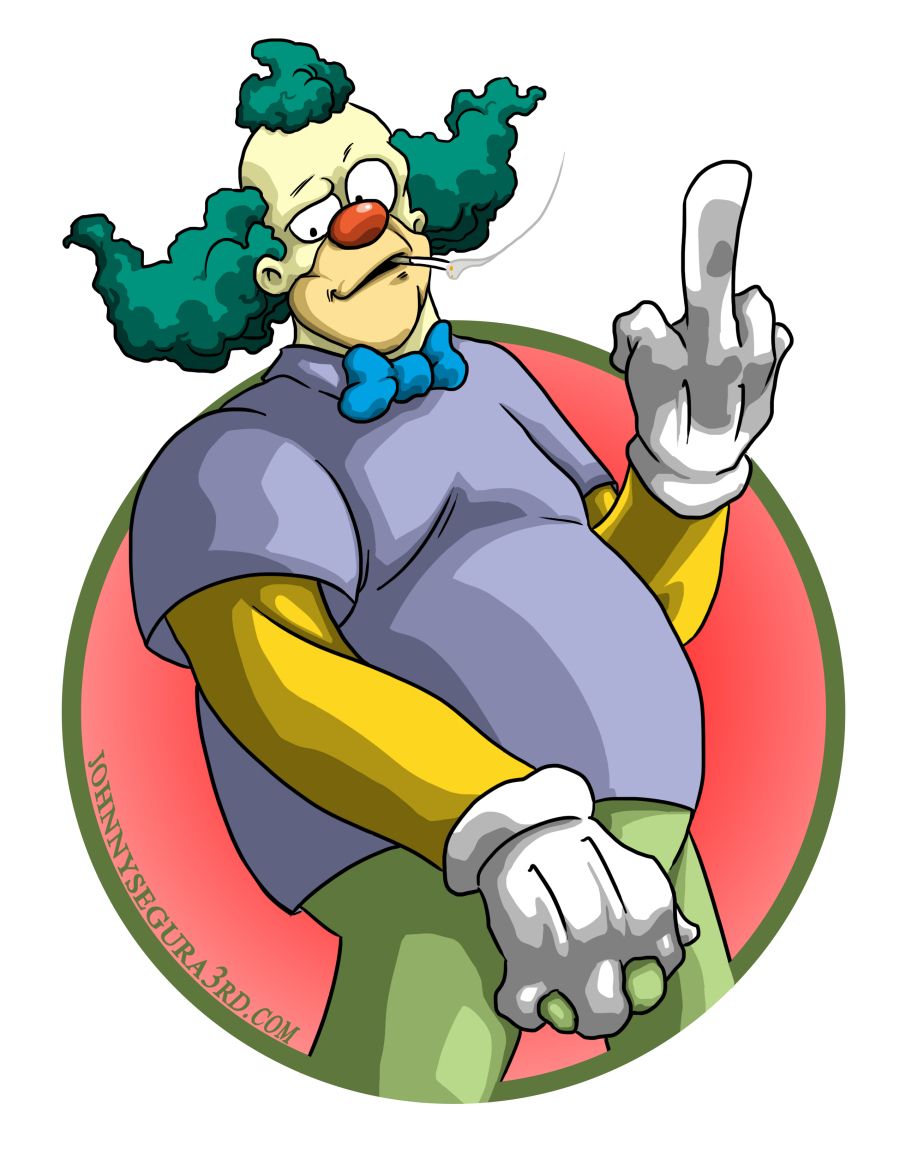 Trippy Clipart krusty the clown 7 X