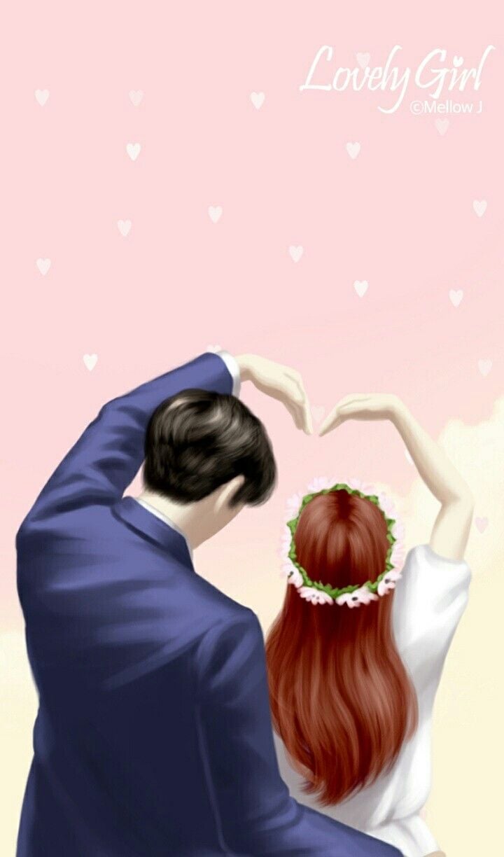 Animated Couple posted by Christopher Cunningham korean cartoon couple HD  phone wallpaper  Pxfuel