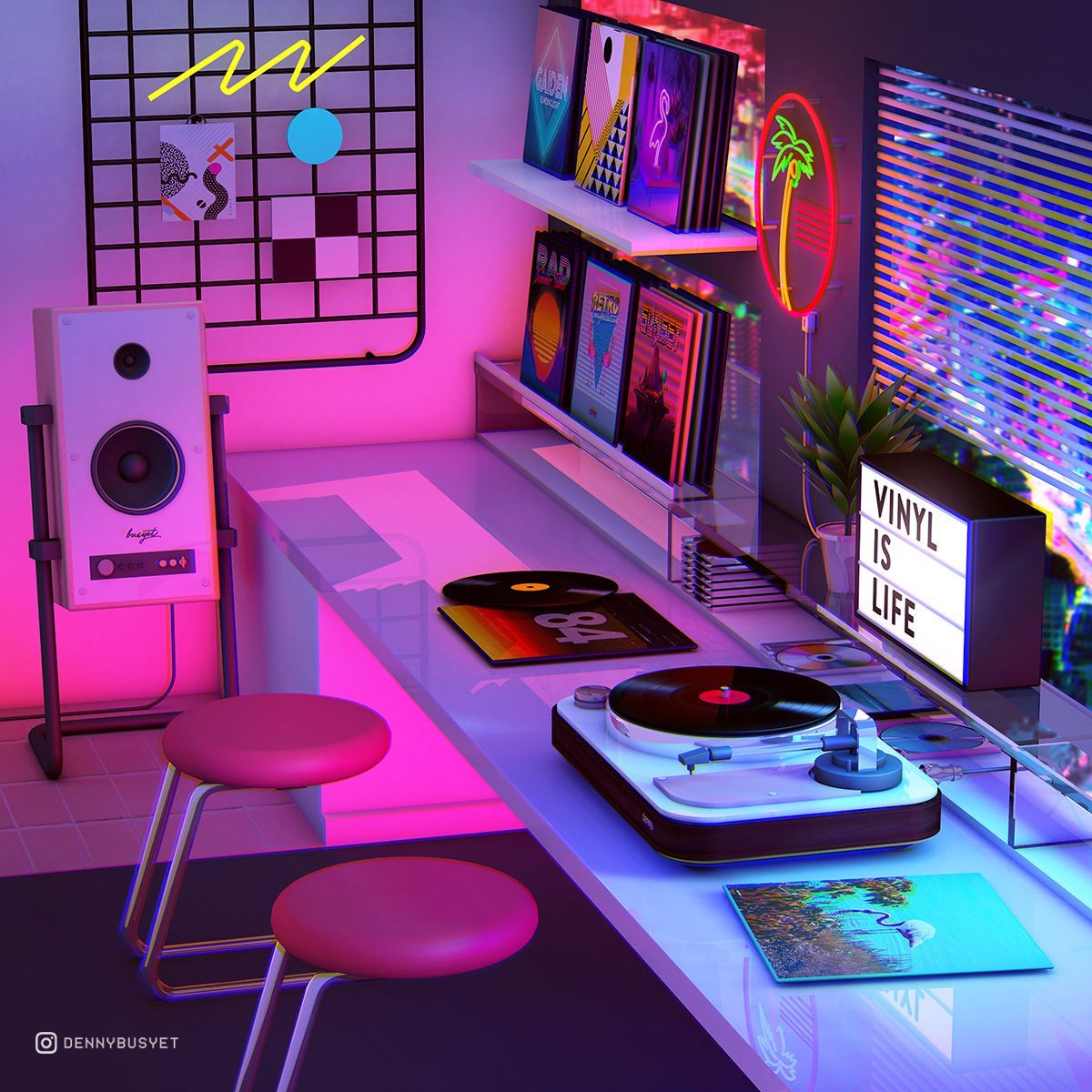 Visual Artwork From Denny Busyet Inspired by 80s / 90s Aesthetics