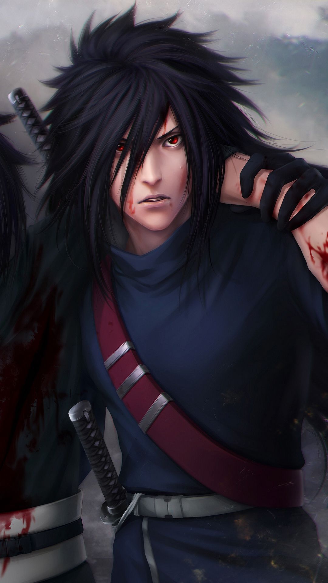 naruto #uchiha madara #uchiha izuna #anime #wallpaper #lockscreen