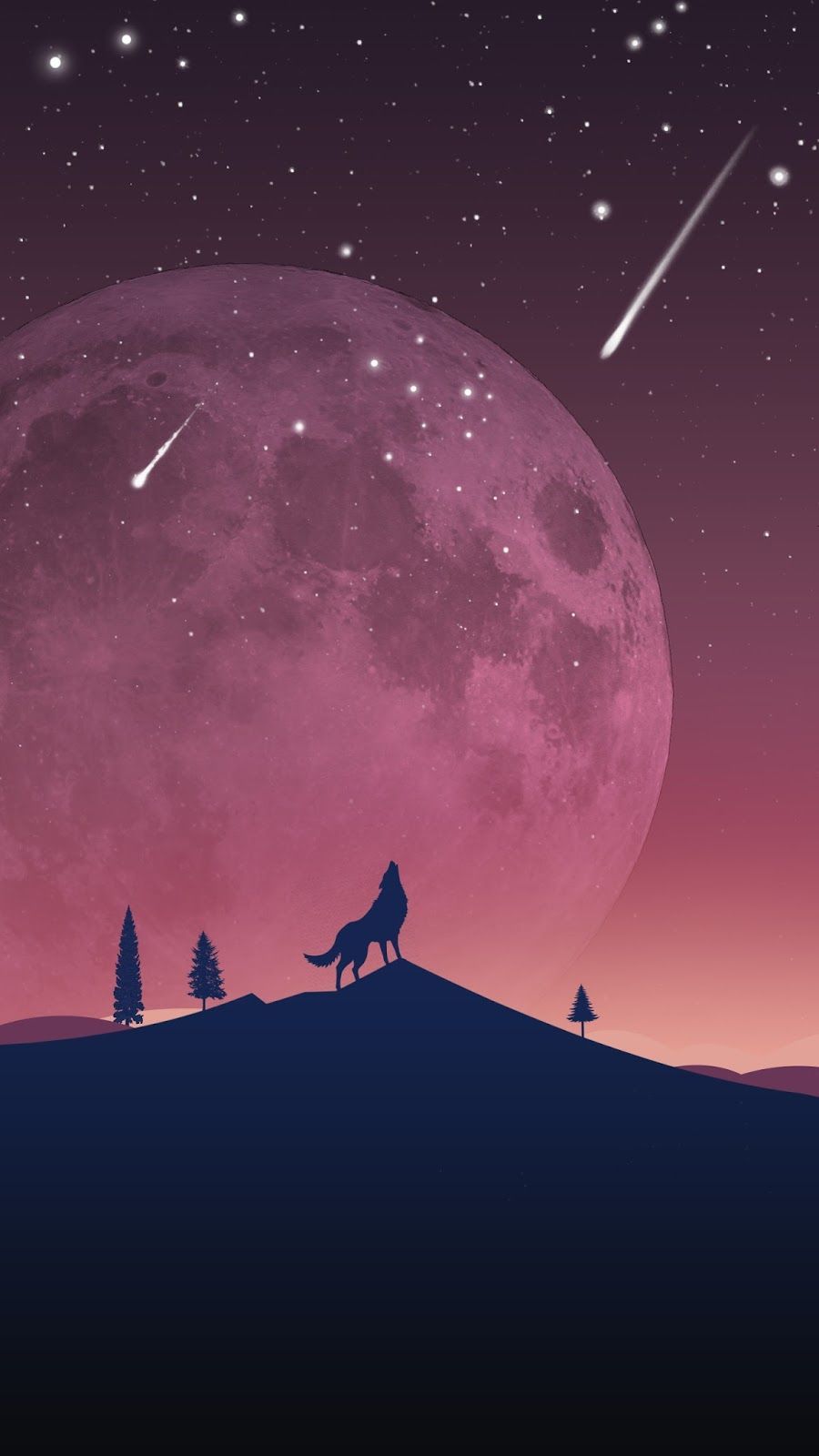 Materi Pelajaran 6: Anime Galaxy Wolf Wallpaper