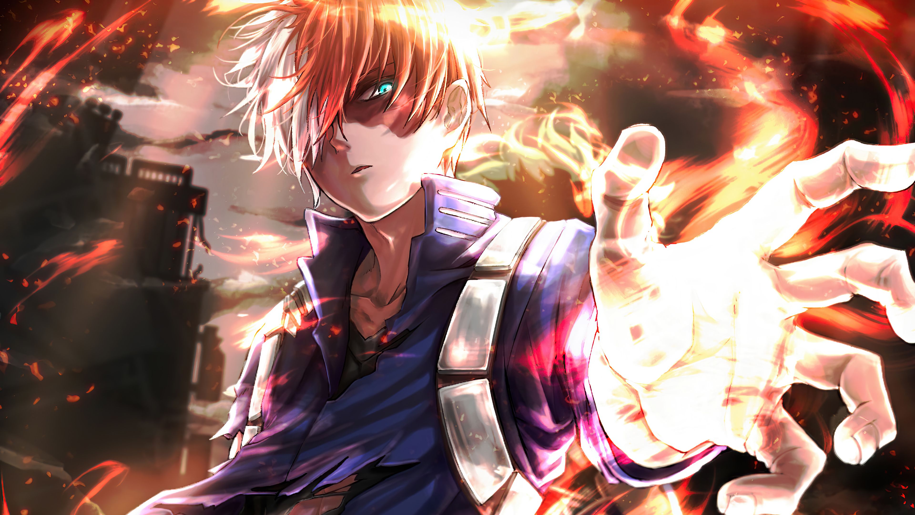 Shoto Todoroki From My Hero Academia Wallpaper For Dekstop Fondo Shoto Todoroki From My Hero Academia Wallpaper For Dekstop Fondo