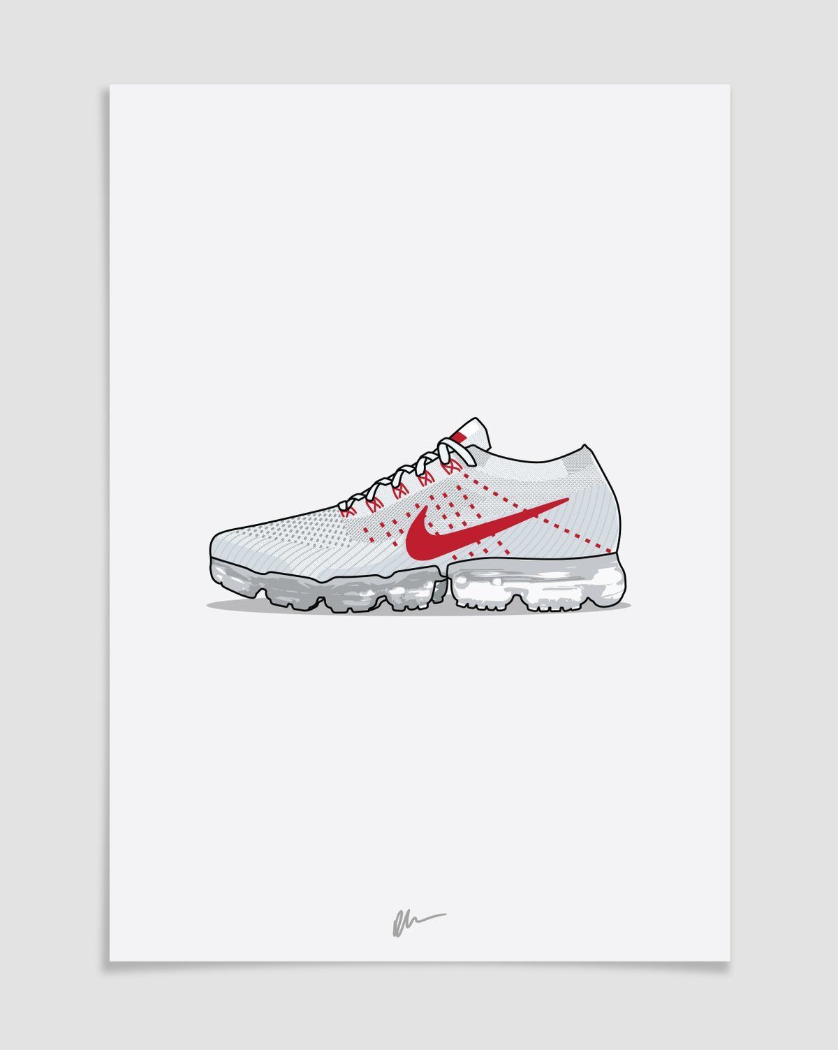 vapormax red bottom