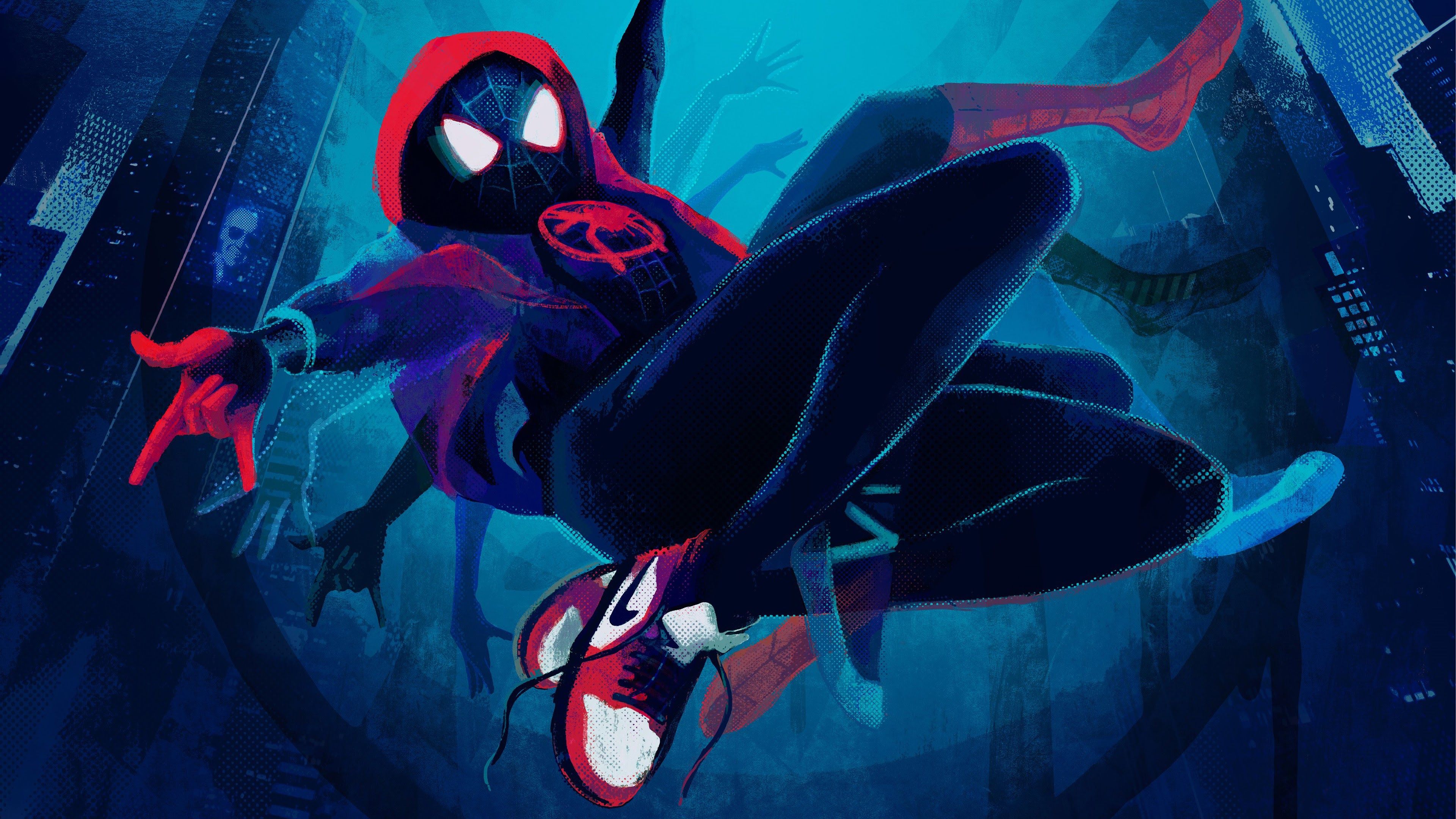 Miles Morales Spider Man: Into The Spider Verse 4K 3840x2160