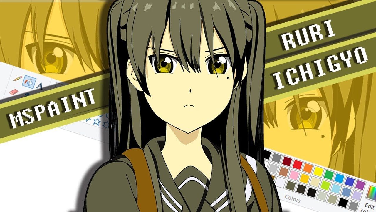 SPEEDDRAWING』Drawing Ruri Ichigyo on Ms Paint