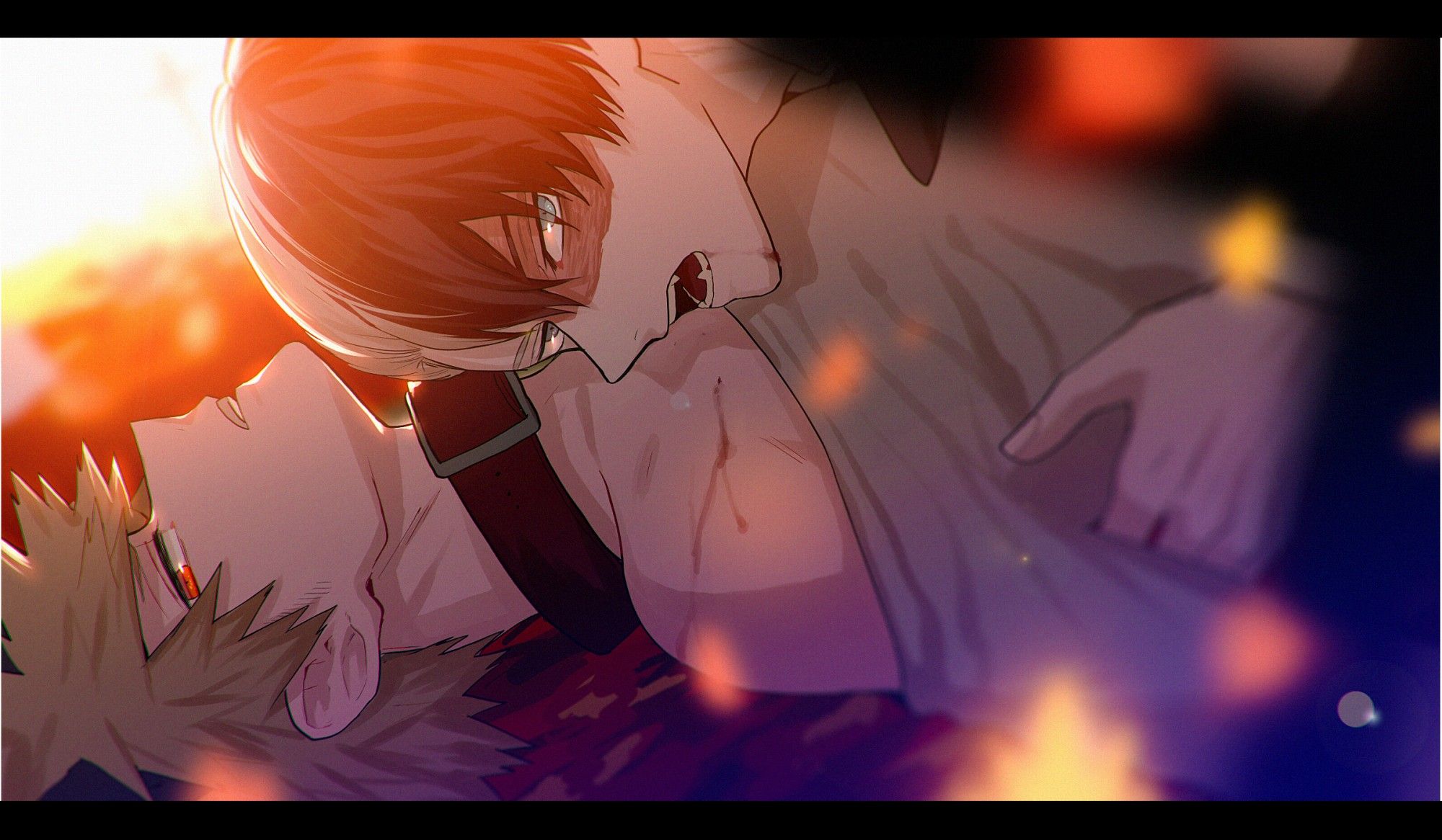 Boku no Hero Academia Todoroki Shouto Bakugou Katsuki Fanart From