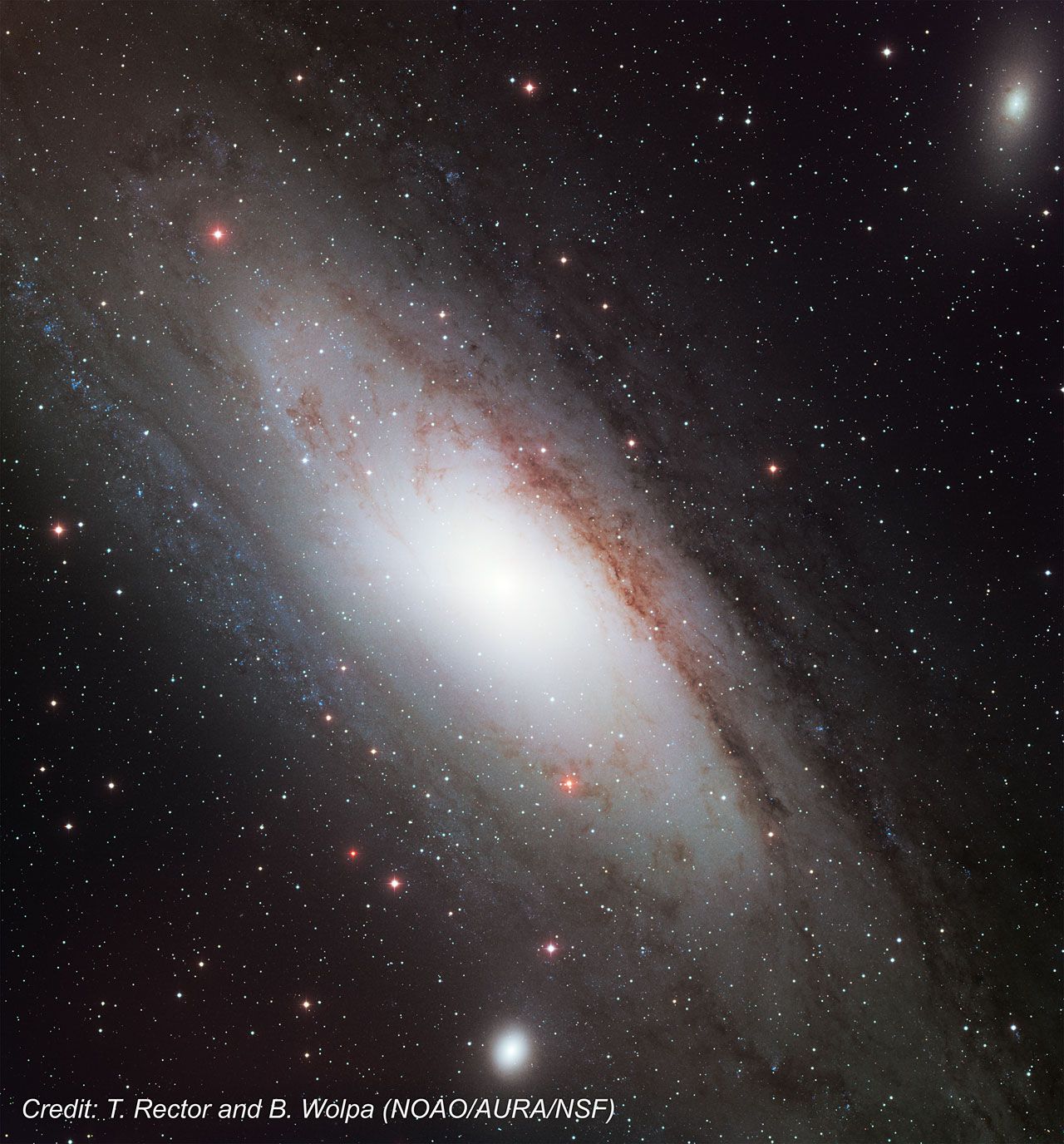 Ground Based Image Of Andromeda Galaxy, M31