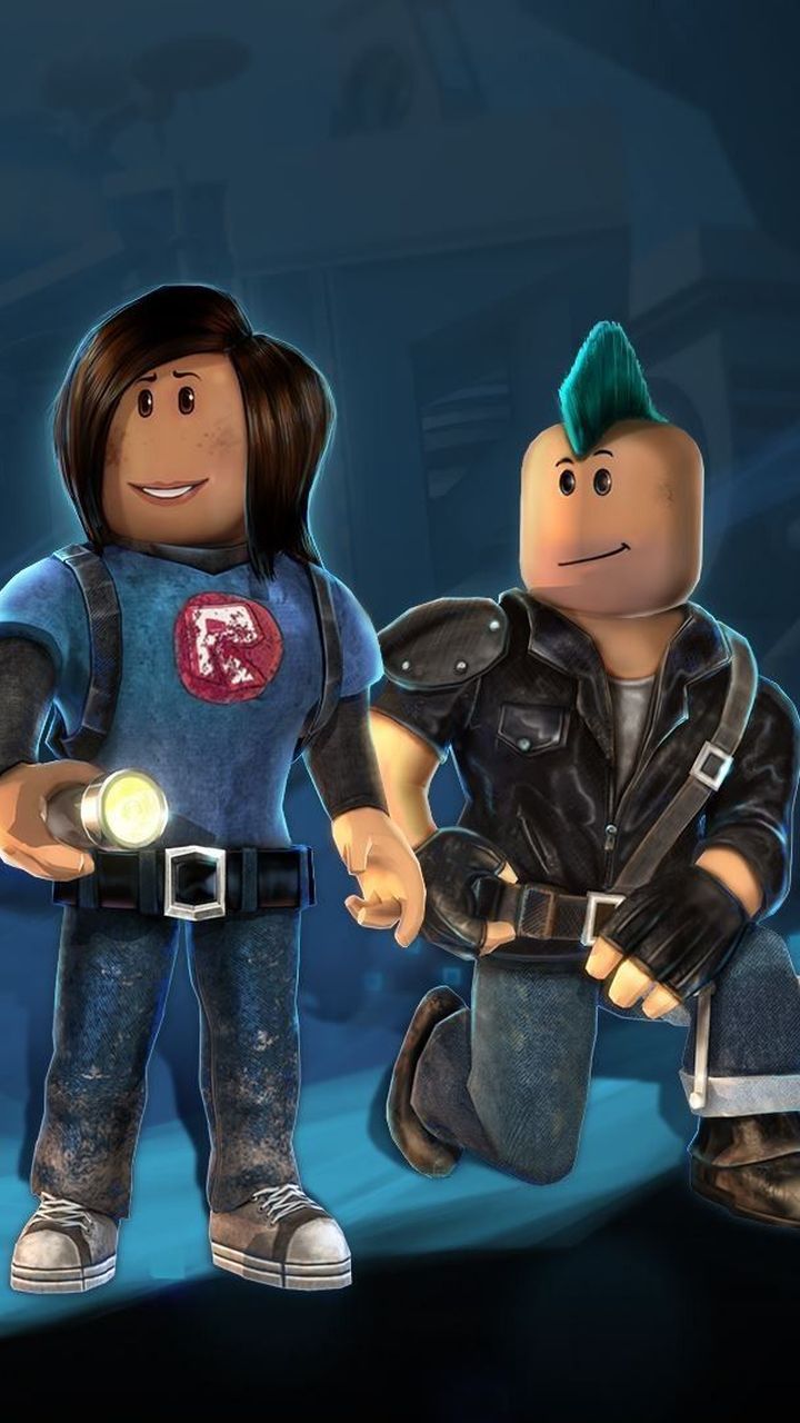 Miner and Punk Roblox characters. Cartoon wallpaper hd, Roblox, Cartoon wallpaper