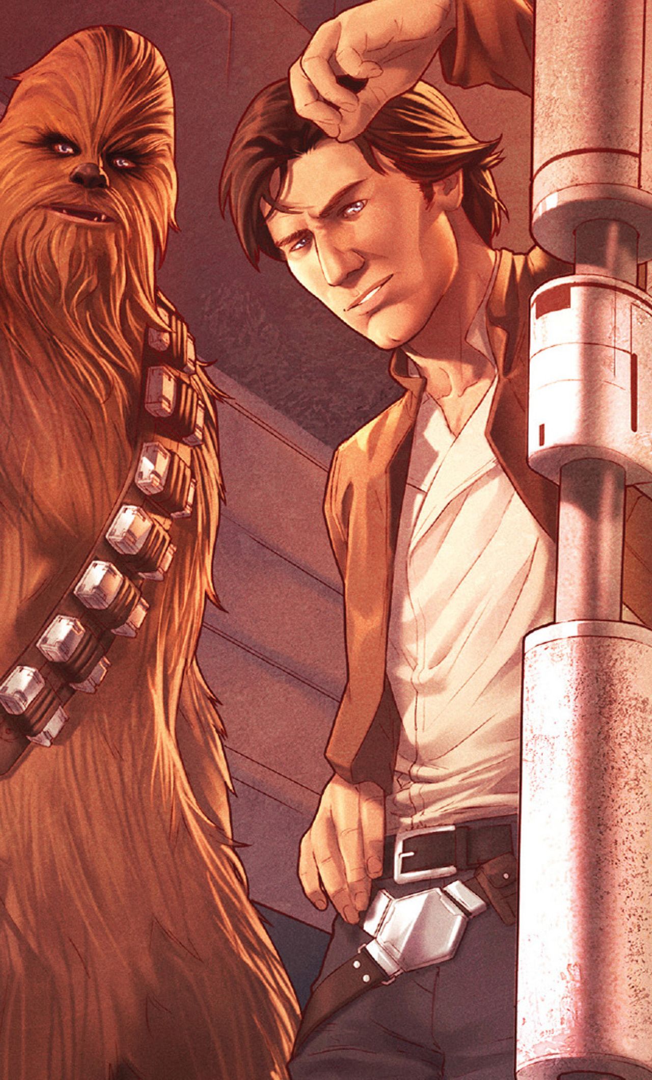 Star Wars Han Solo And Chewbacca iPhone 6 plus Wallpaper