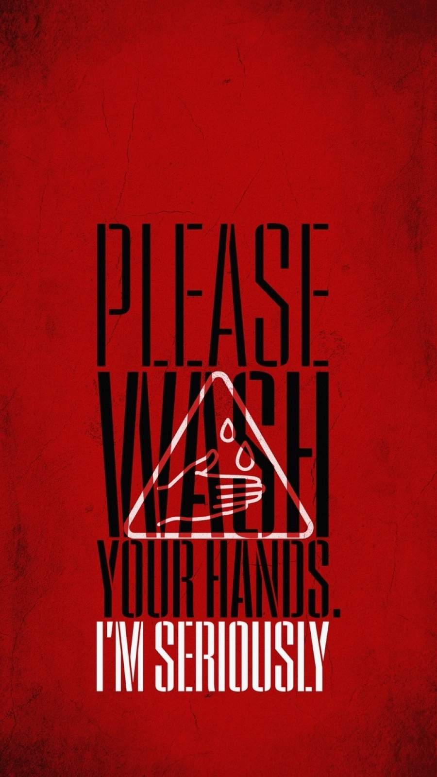 Please Wash your Hands iPhone Wallpaper Wallpaper