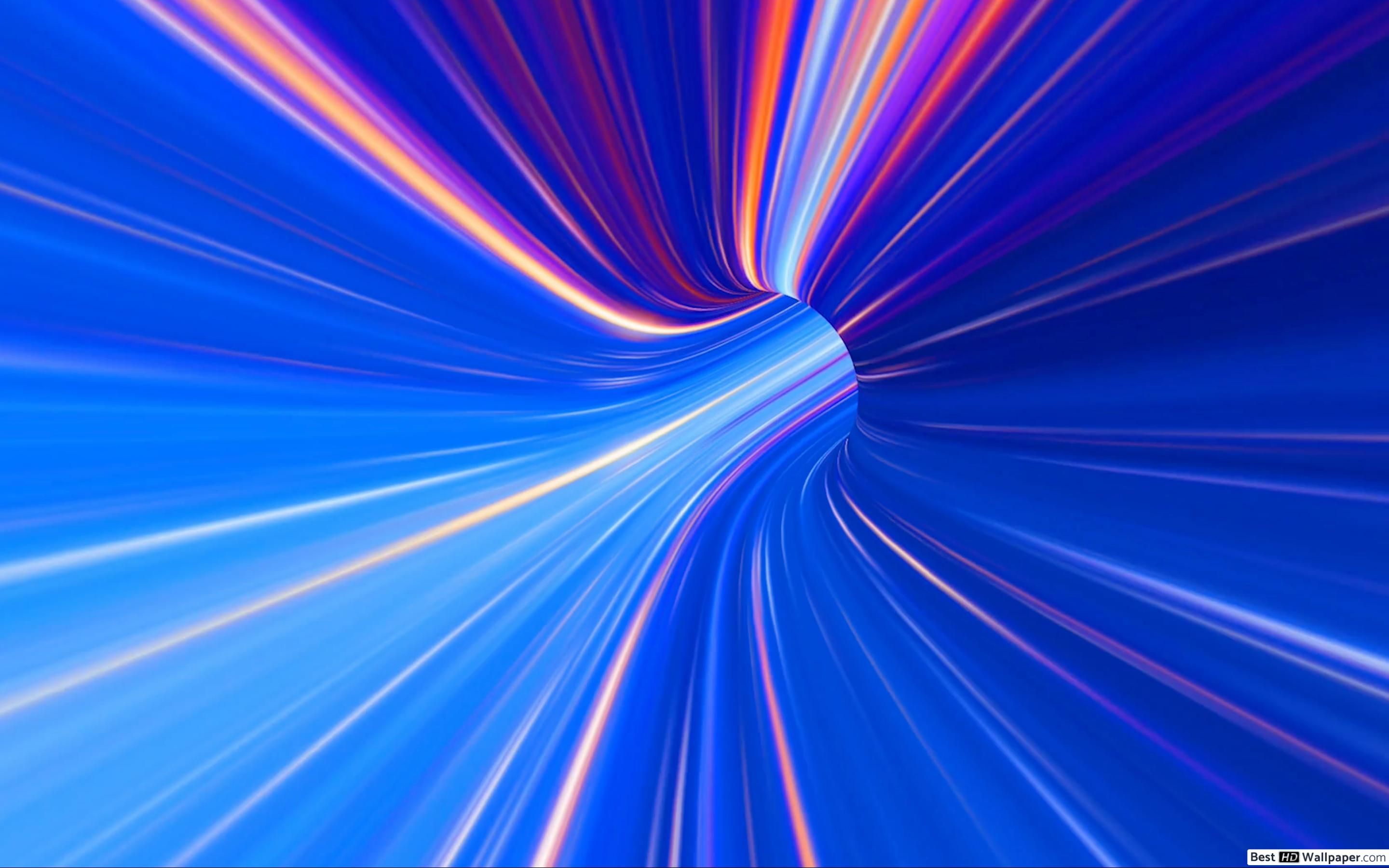 Blue spectrum tunnel HD wallpapers download