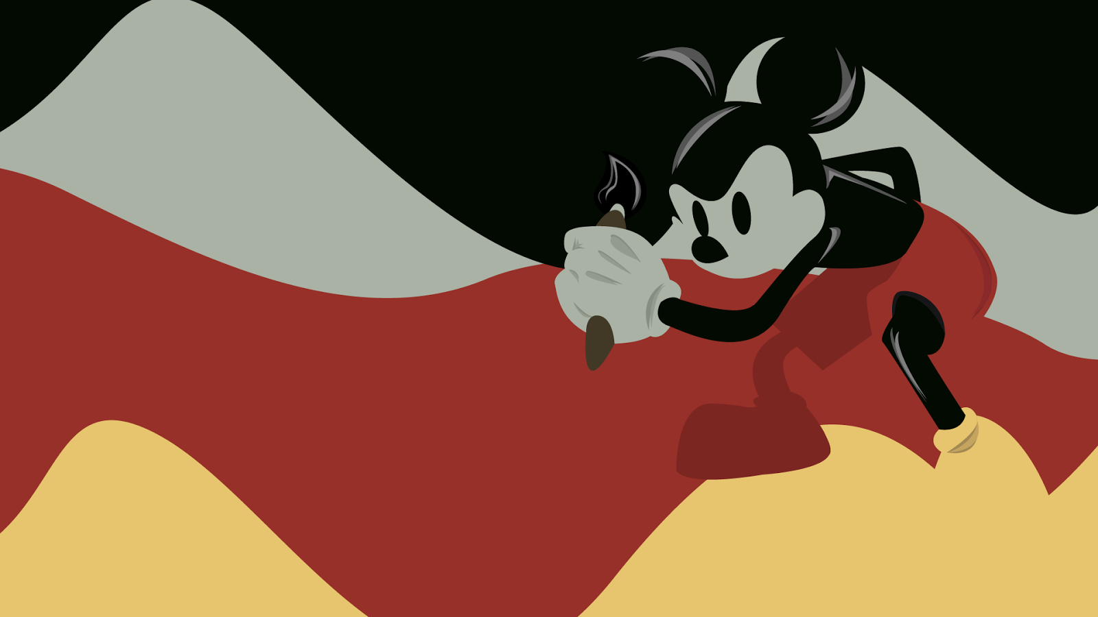 Black Mickey Mouse Wallpaper image