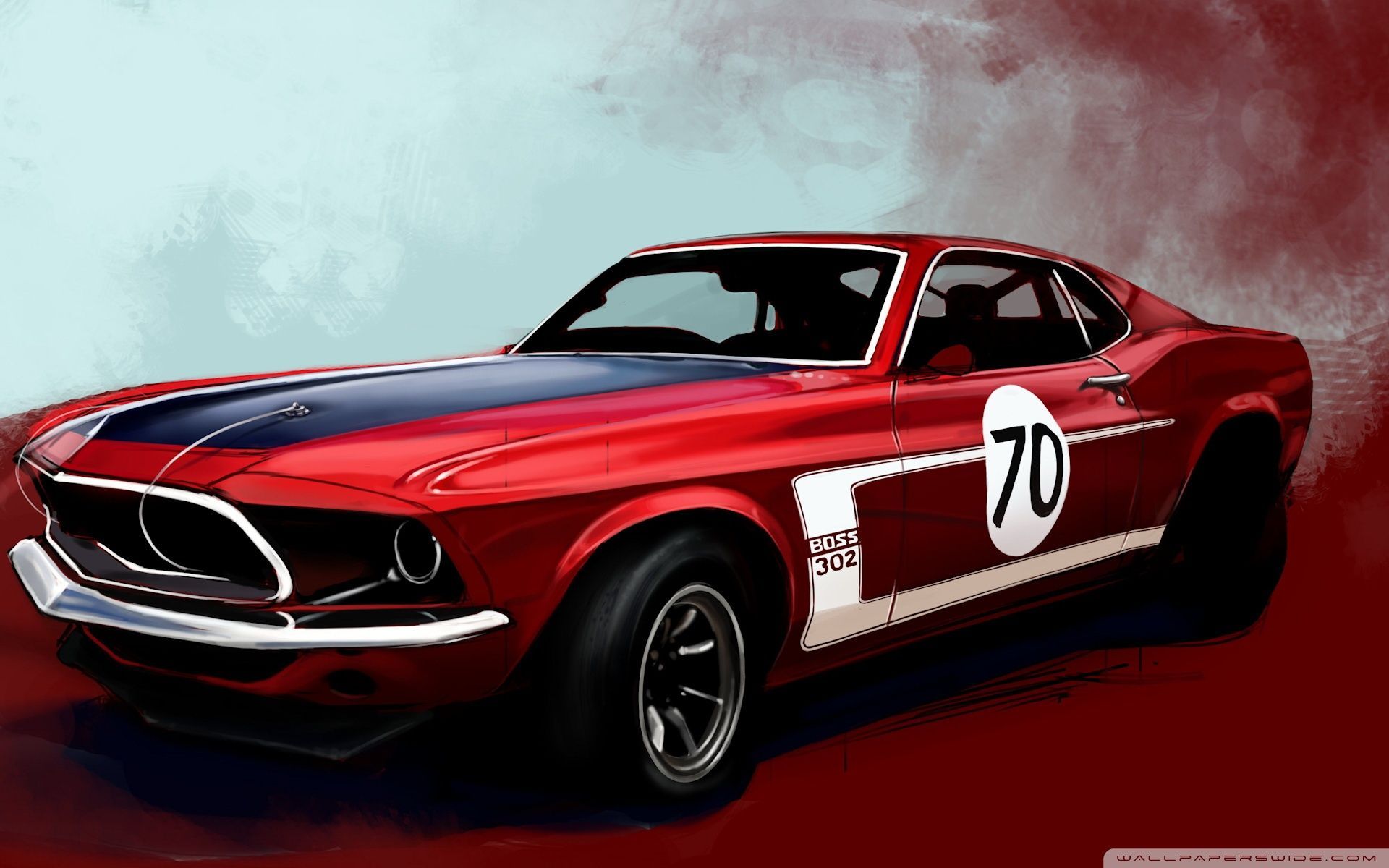 Download Ford Mustang Boss 302 Classic Car HD Wallpaper
