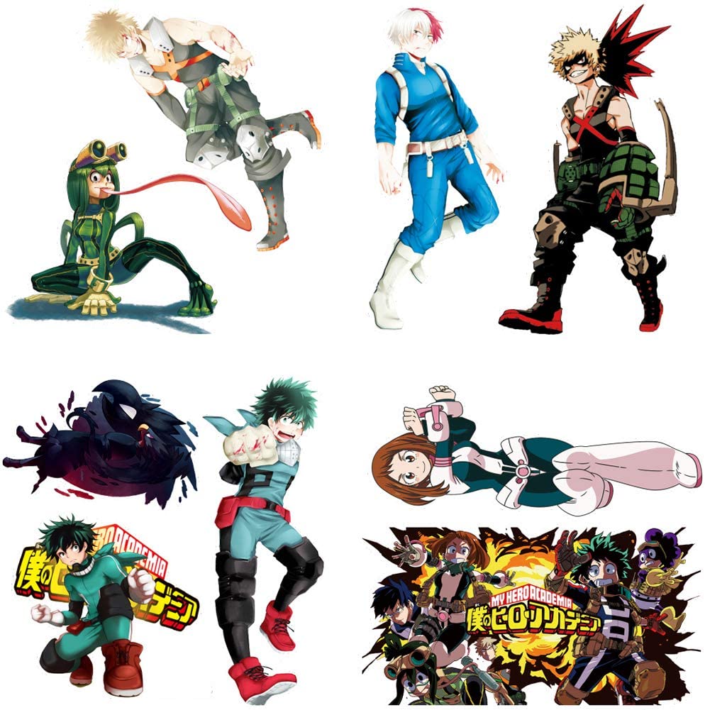 My Hero Academia Stickers Wall Sticker Decor Peel, My Hero Academia Stick Poster Decals Vinyl Wallpaper for Kids Rooms Decorations (20x20): Amazon.ca: Home & Kitchen