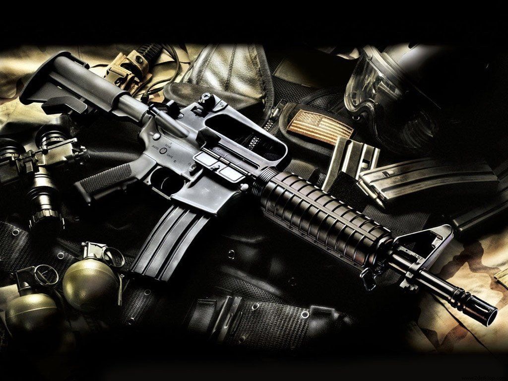gun, Weapon, AR 15 Wallpaper HD / Desktop and Mobile Background