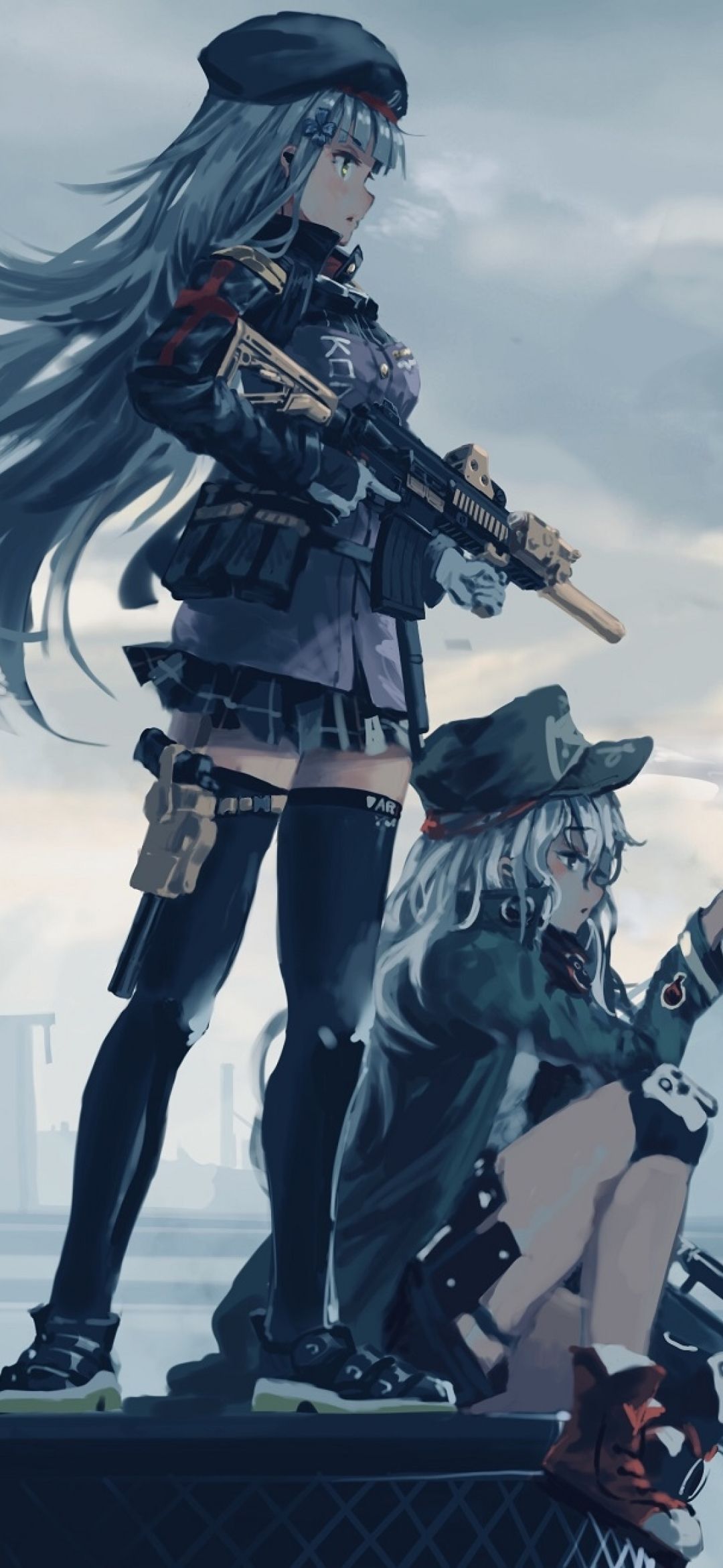 G11 and HK416 Girls Frontline 1080x2340 Resolution