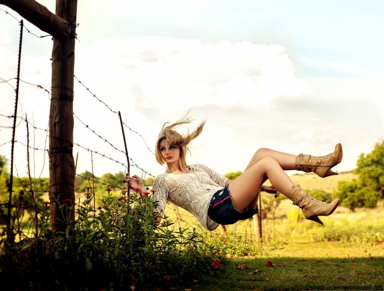 Girl On Swing Photography Illusion Photography