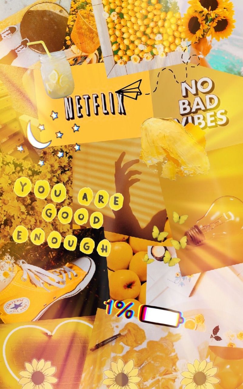 Free download yellow aesthetic tumblr stickers wallpaper