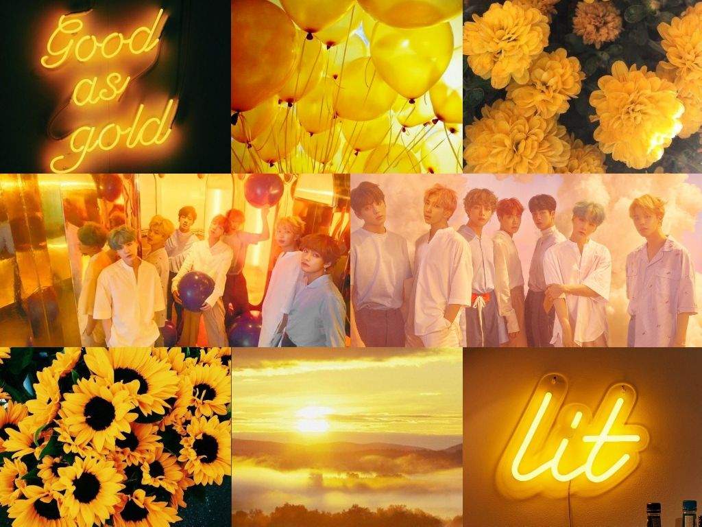 Free download Love Yourself Yellow Aesthetic Wallpaper ARMY
