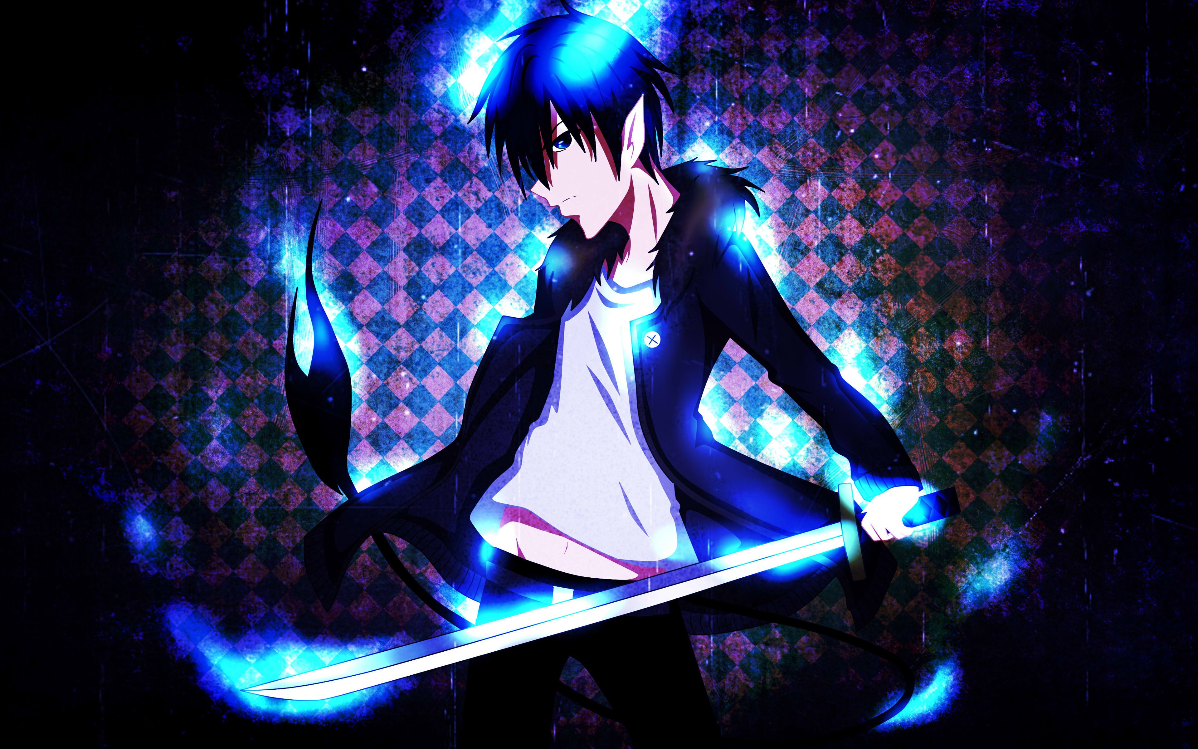 blue exorcist rin demon form