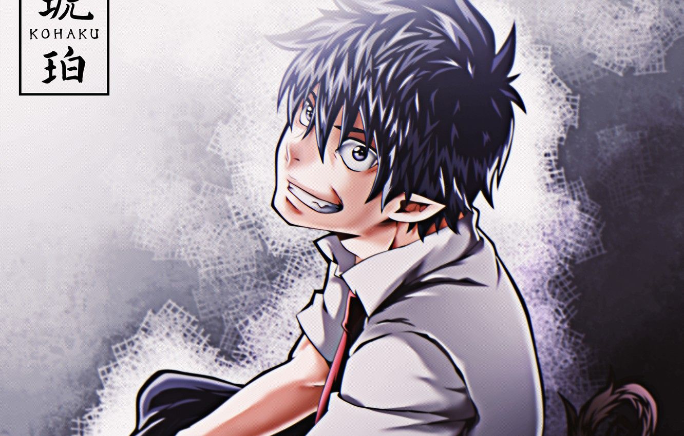 Wallpaper guy, poludemon, Rin Okumura, Blue Exorcist, Ao No