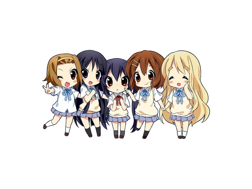 Free download Download the K On anime wallpaper titled Chibi Group